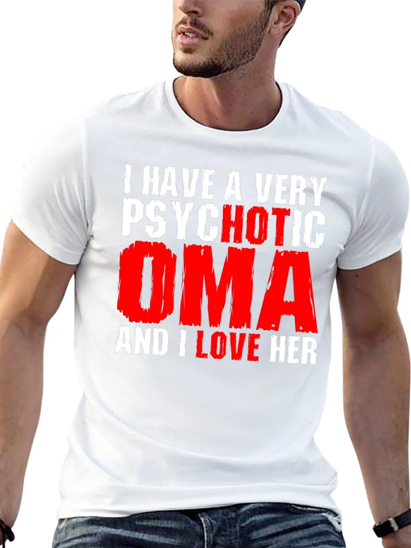 Psychotic Oma Novelty Graphic T-Shirt