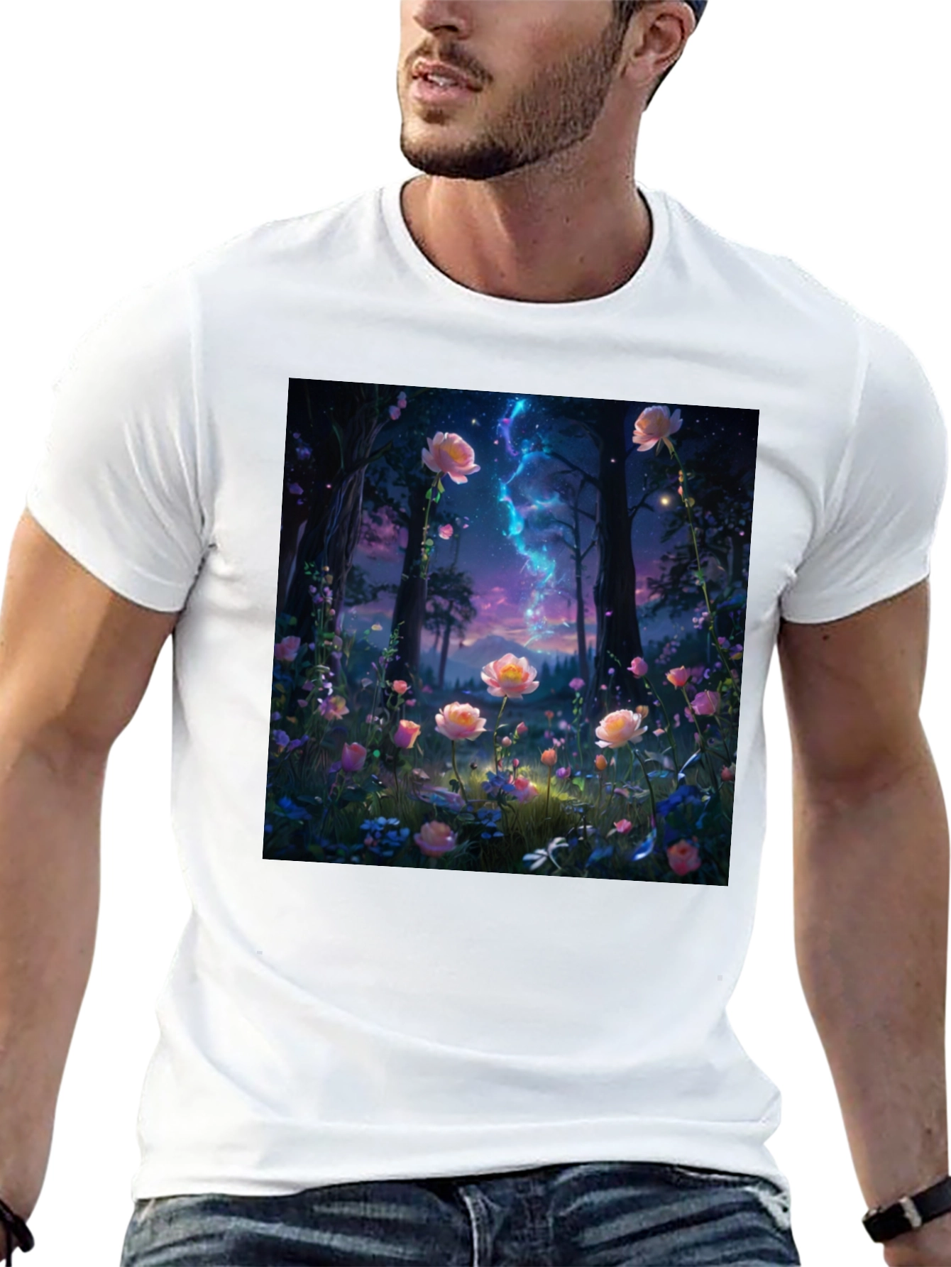 Enchanted Floral Forest Graphic Tee