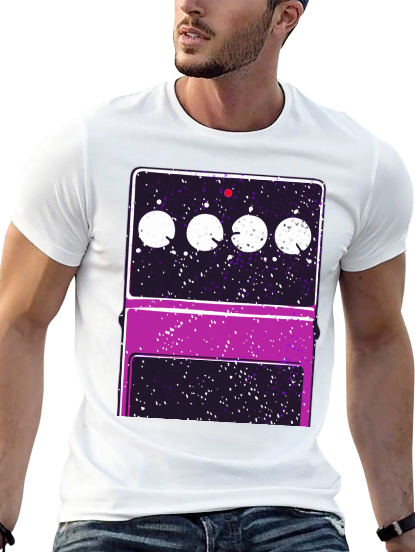 Guitar Effects Pedal Graphic Tee - Black