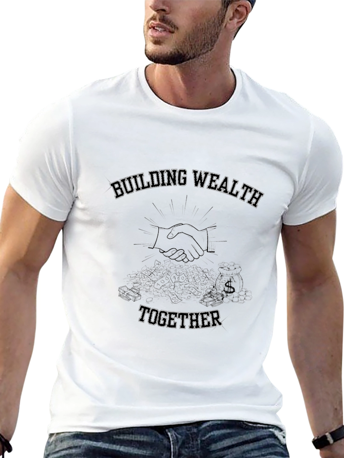 Building Wealth Together Black T-Shirt