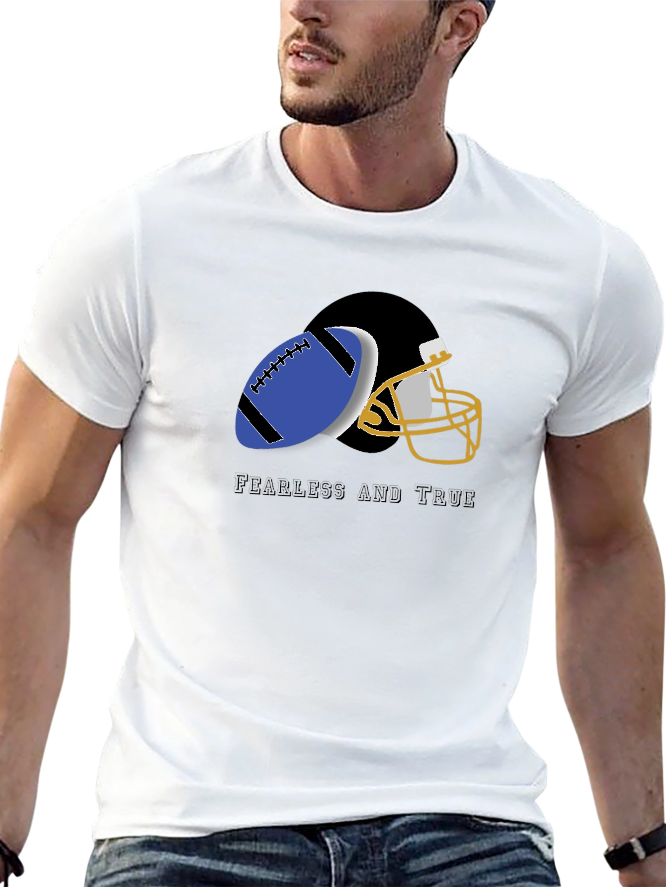 Fearless and True Football T-Shirt