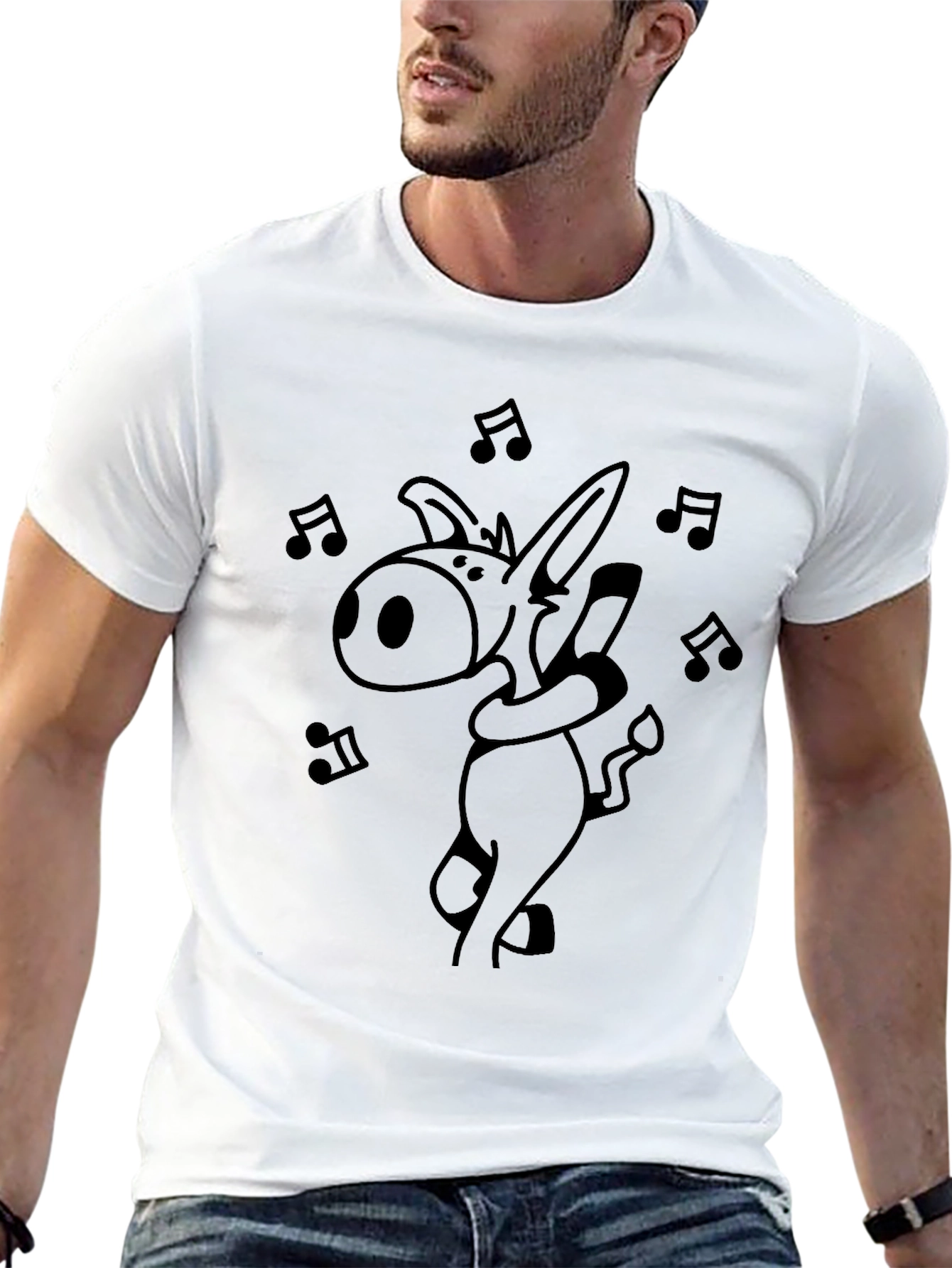 Dancing Donkey T-Shirt - Funny Cartoon Music Tee