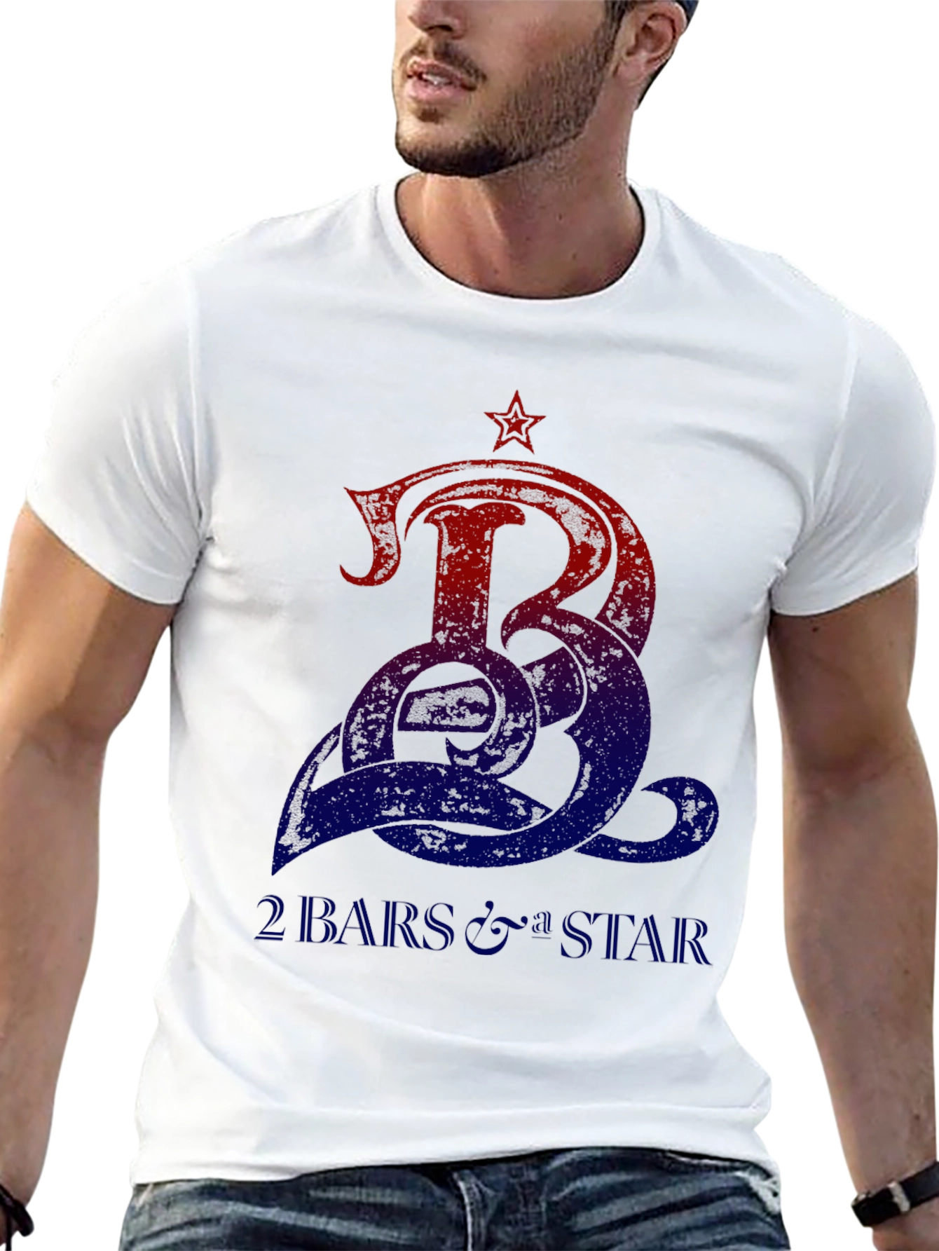 2 Bars & Star Graphic Tee
