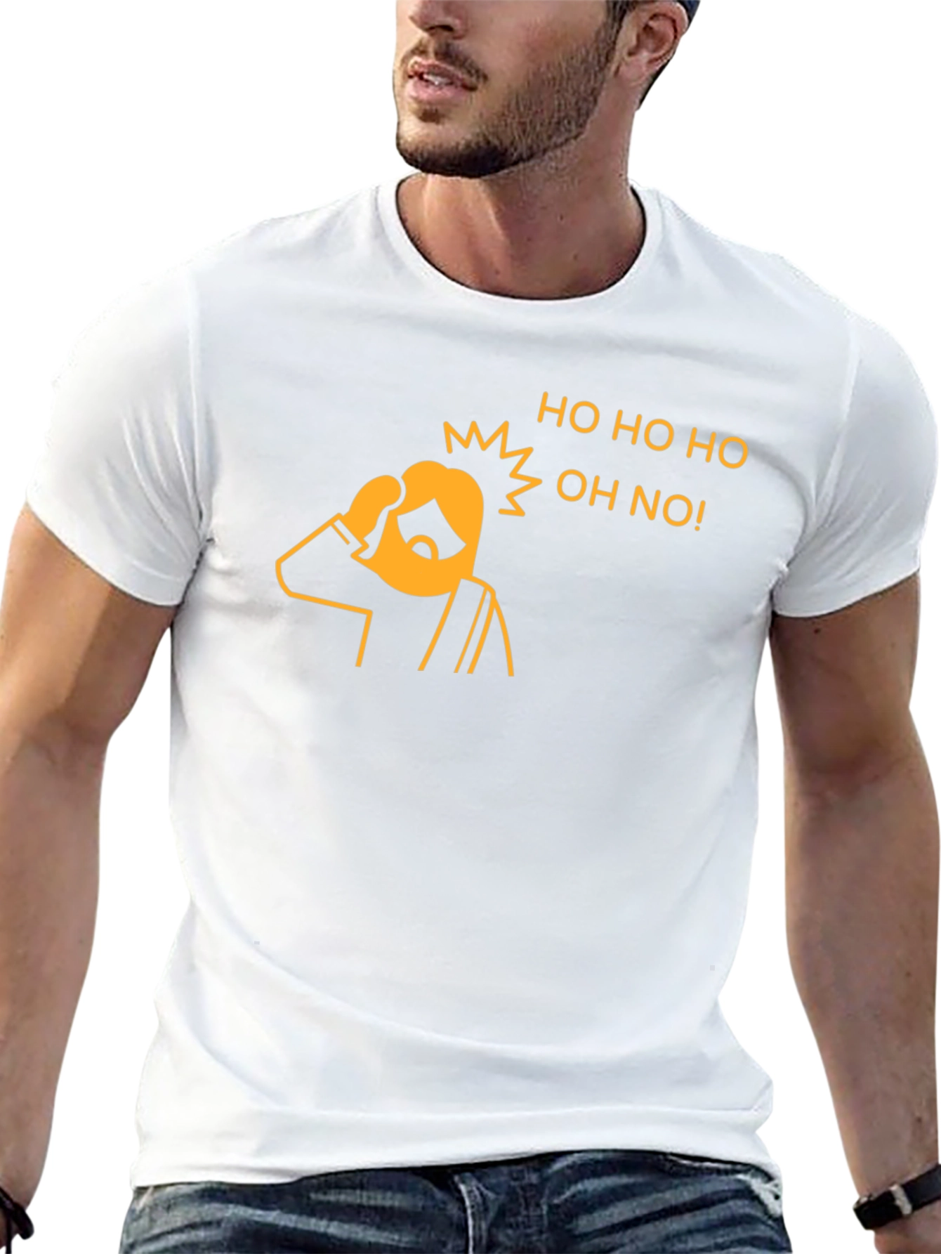 Funny Christmas Ho Ho Ho Oh No Graphic T-Shirt