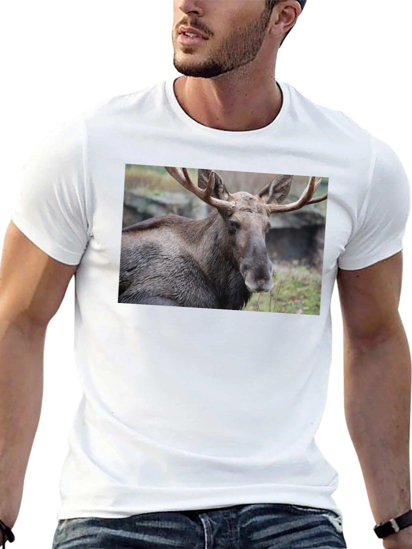 Moose Graphic T-Shirt - Wildlife Nature Tee