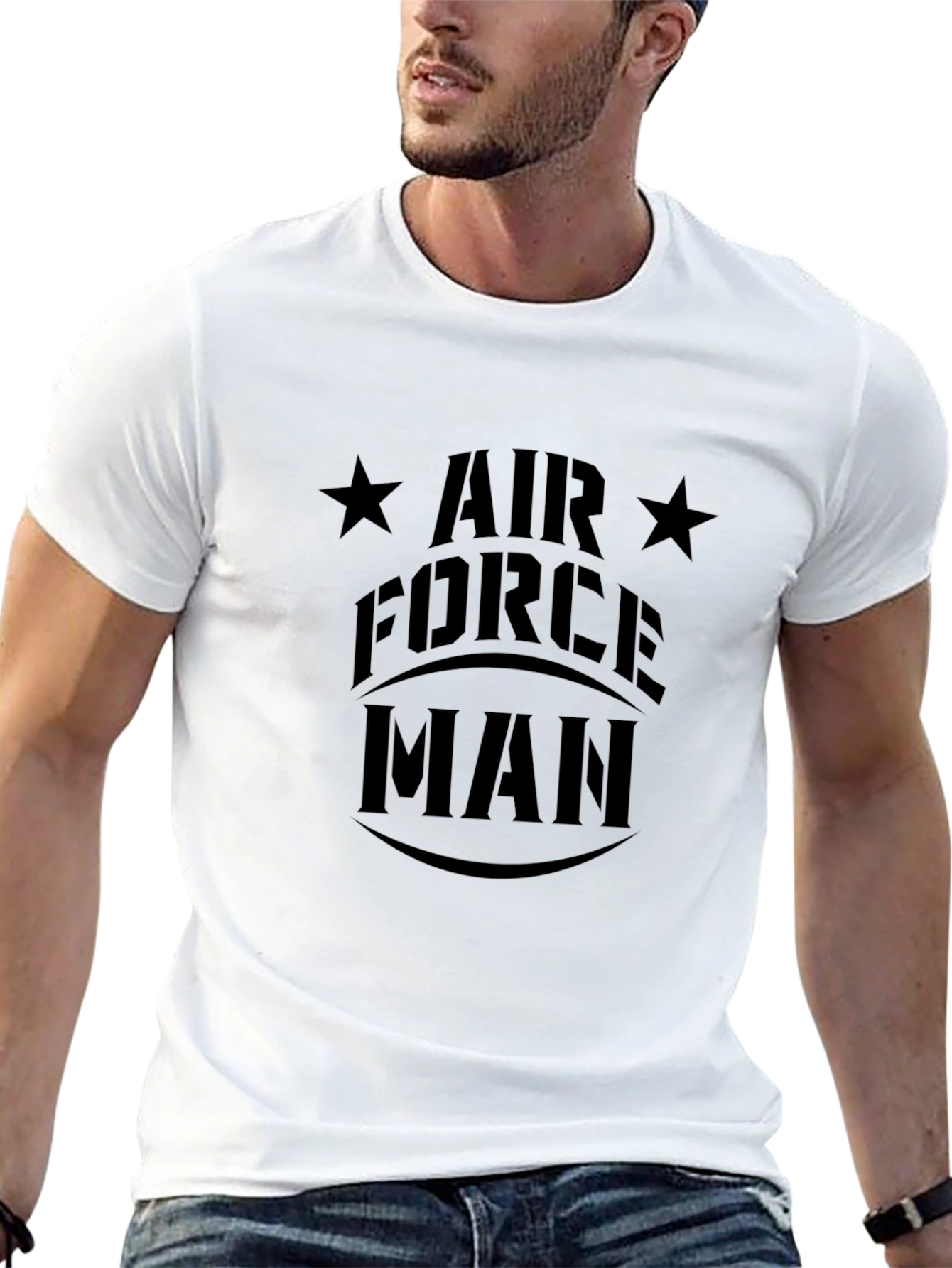 Air Force Man Black T-Shirt