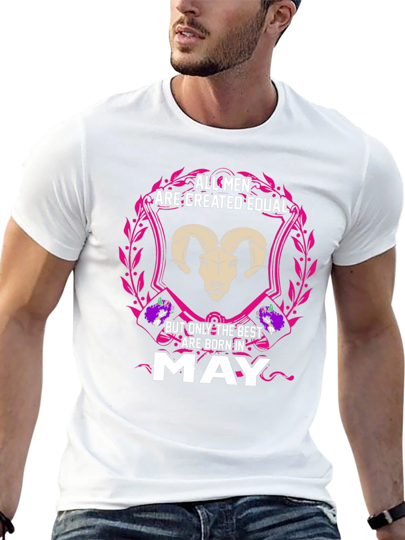 All Men are Created Equal May Birthday T-Shirt