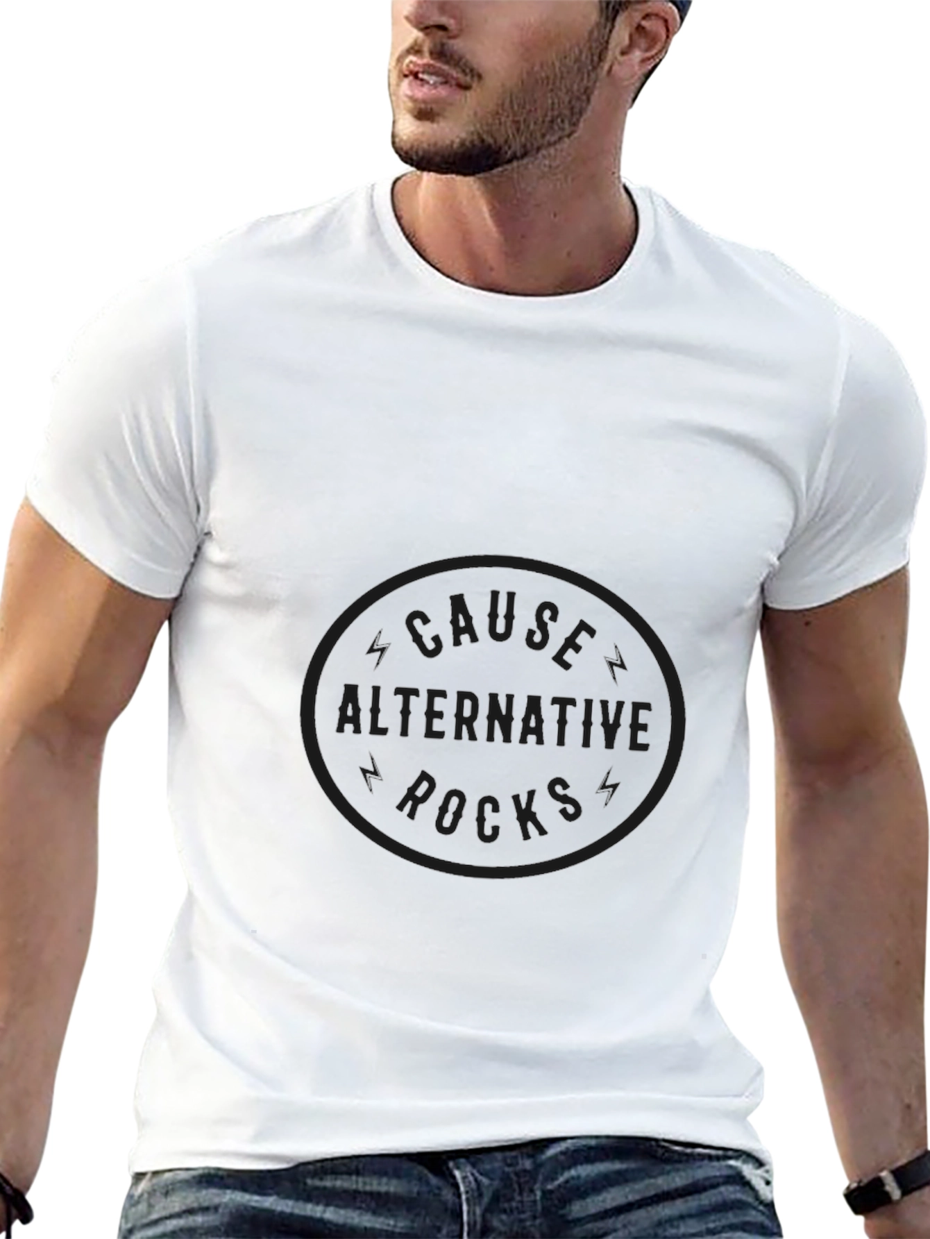 Black Graphic Tee - Alternative Rocks