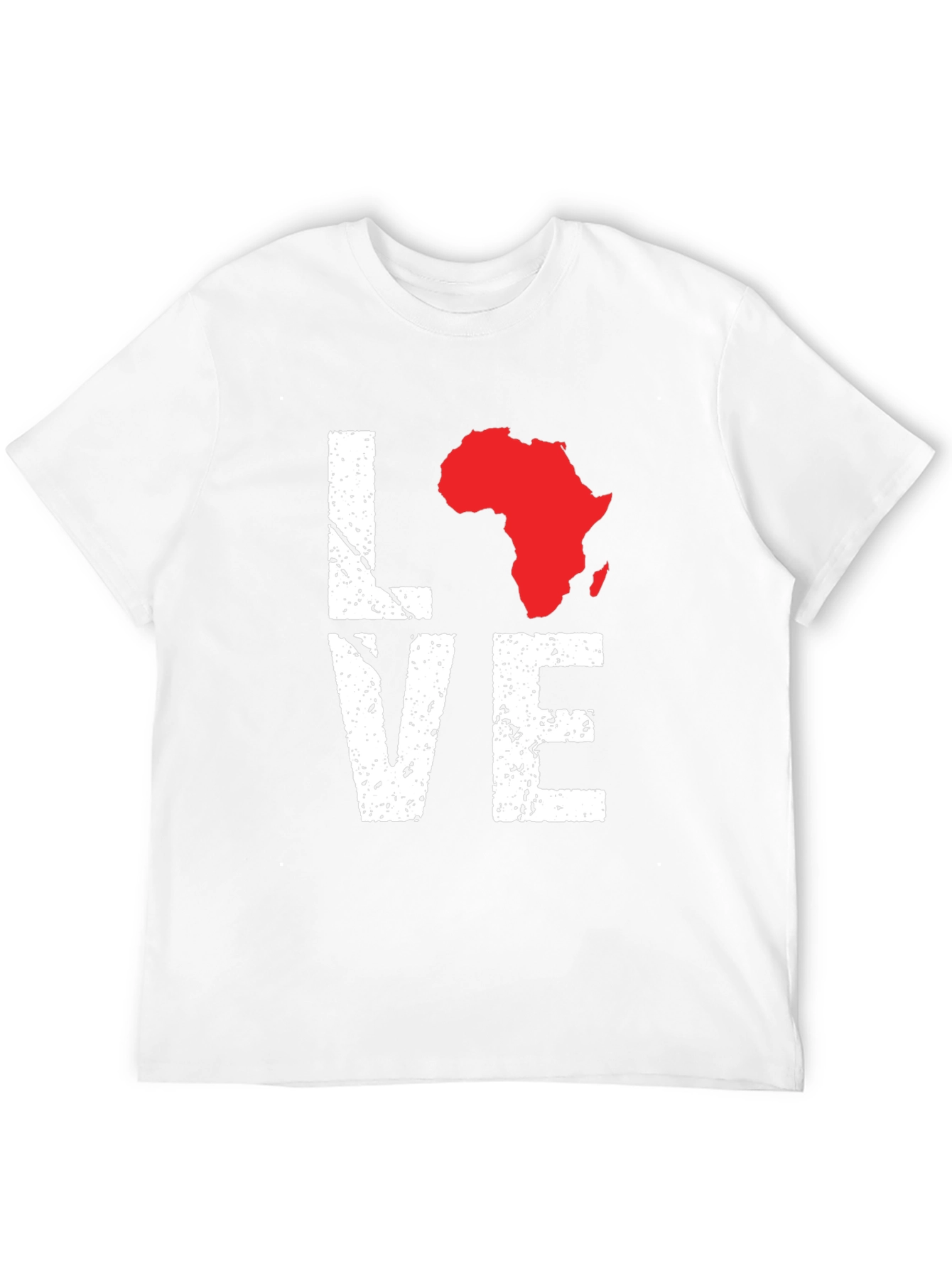 Love Africa Graphic Tee - Black Cotton T-Shirt