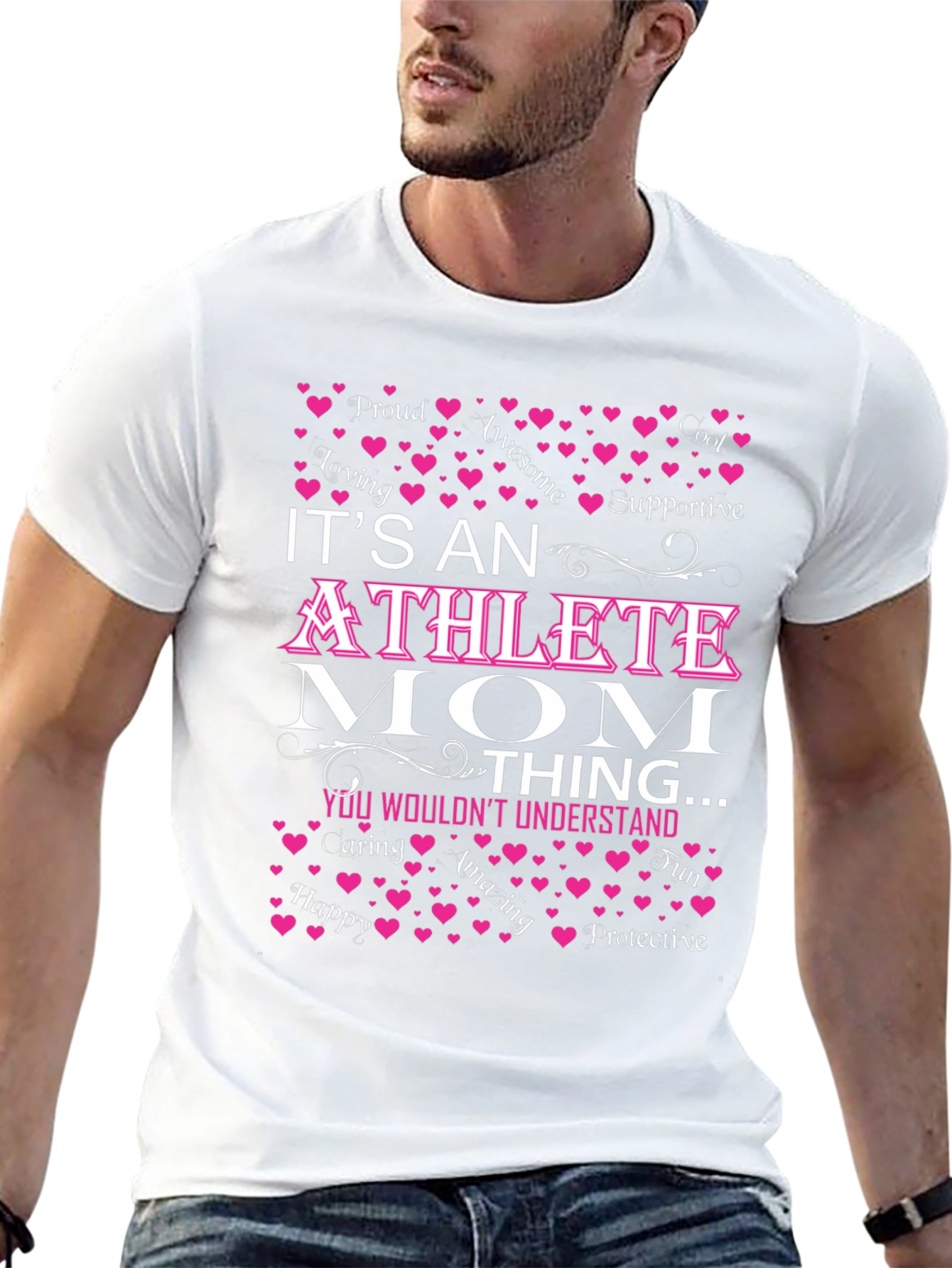 Athlete Mom T-Shirt: Loving Supportive Protective