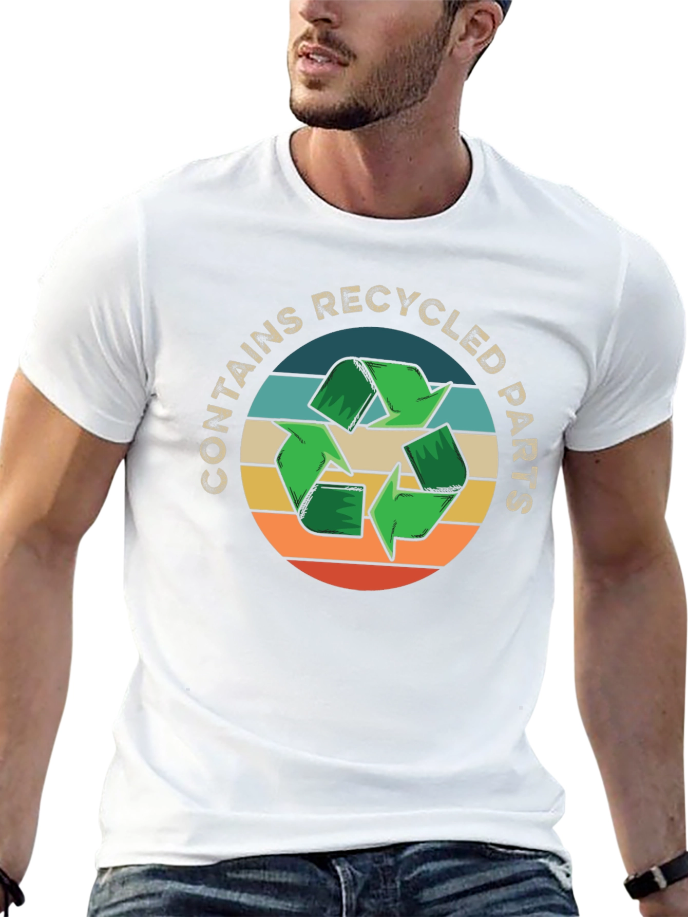 Recycled Parts T-Shirt - Eco Friendly Tee