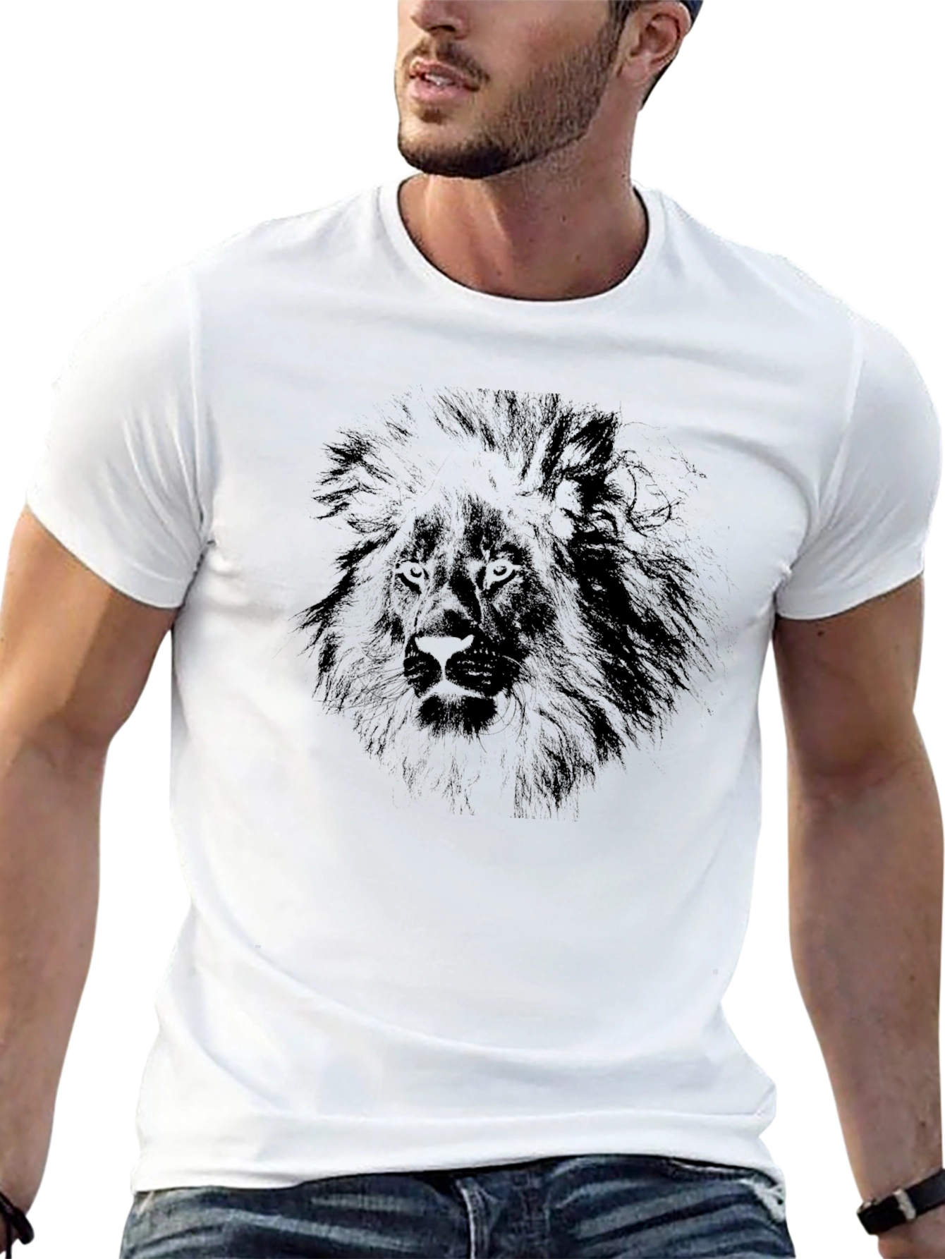 Black Lion Graphic T-Shirt for Men