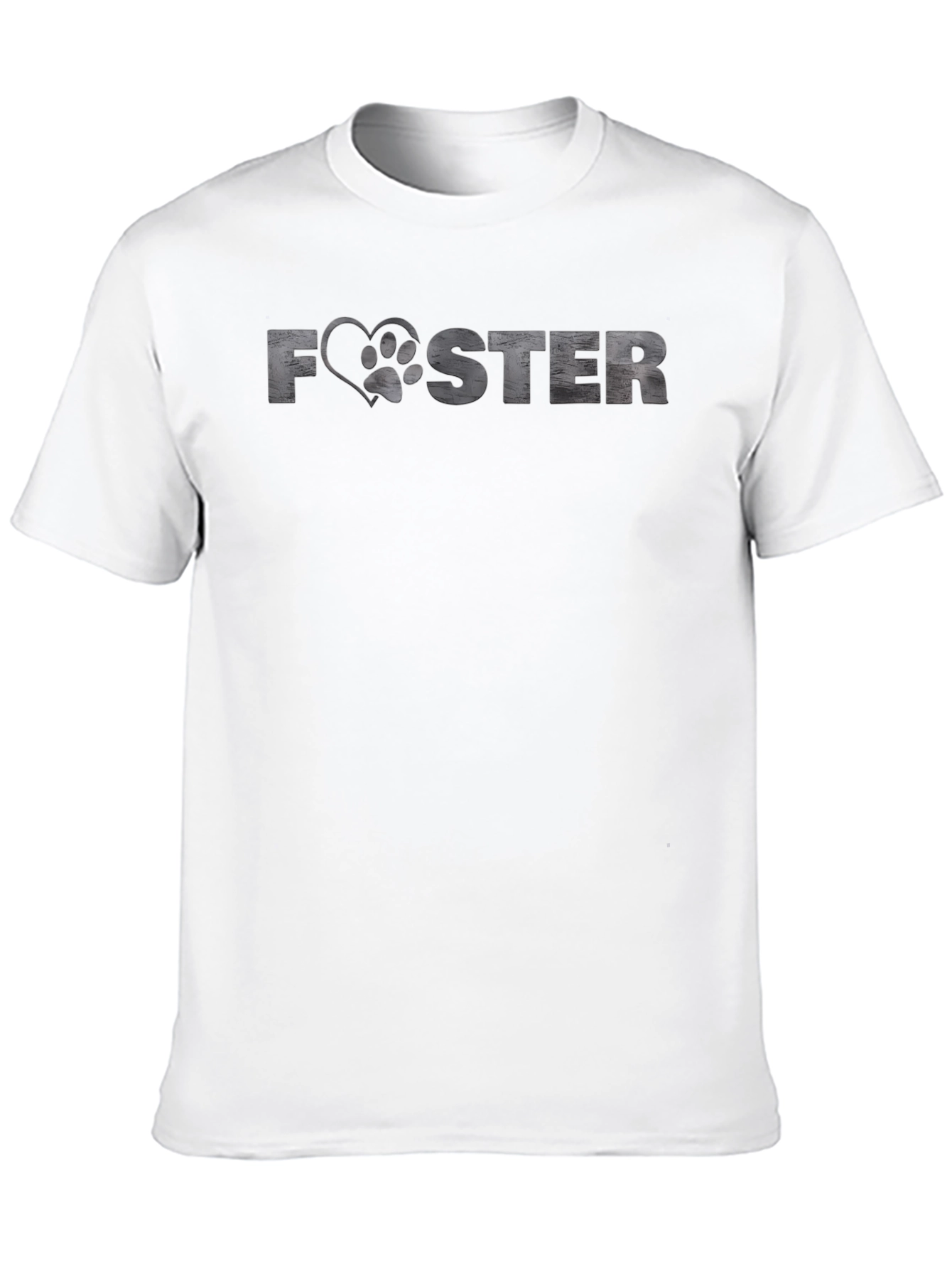 Foster Love: Dog Paw Heart Graphic T-Shirt
