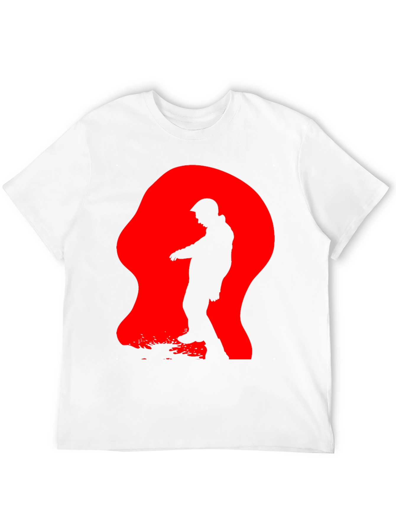 Silhouette in Red T-Shirt