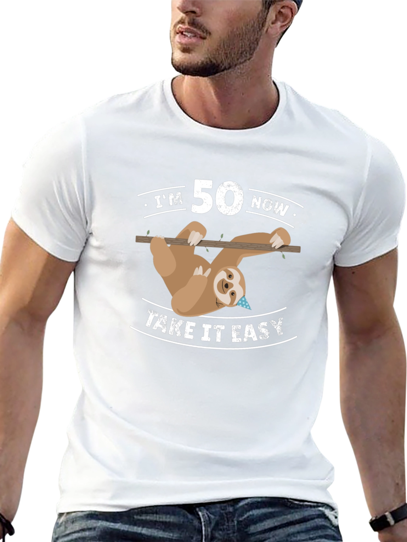 Funny 50th Birthday Sloth T-Shirt