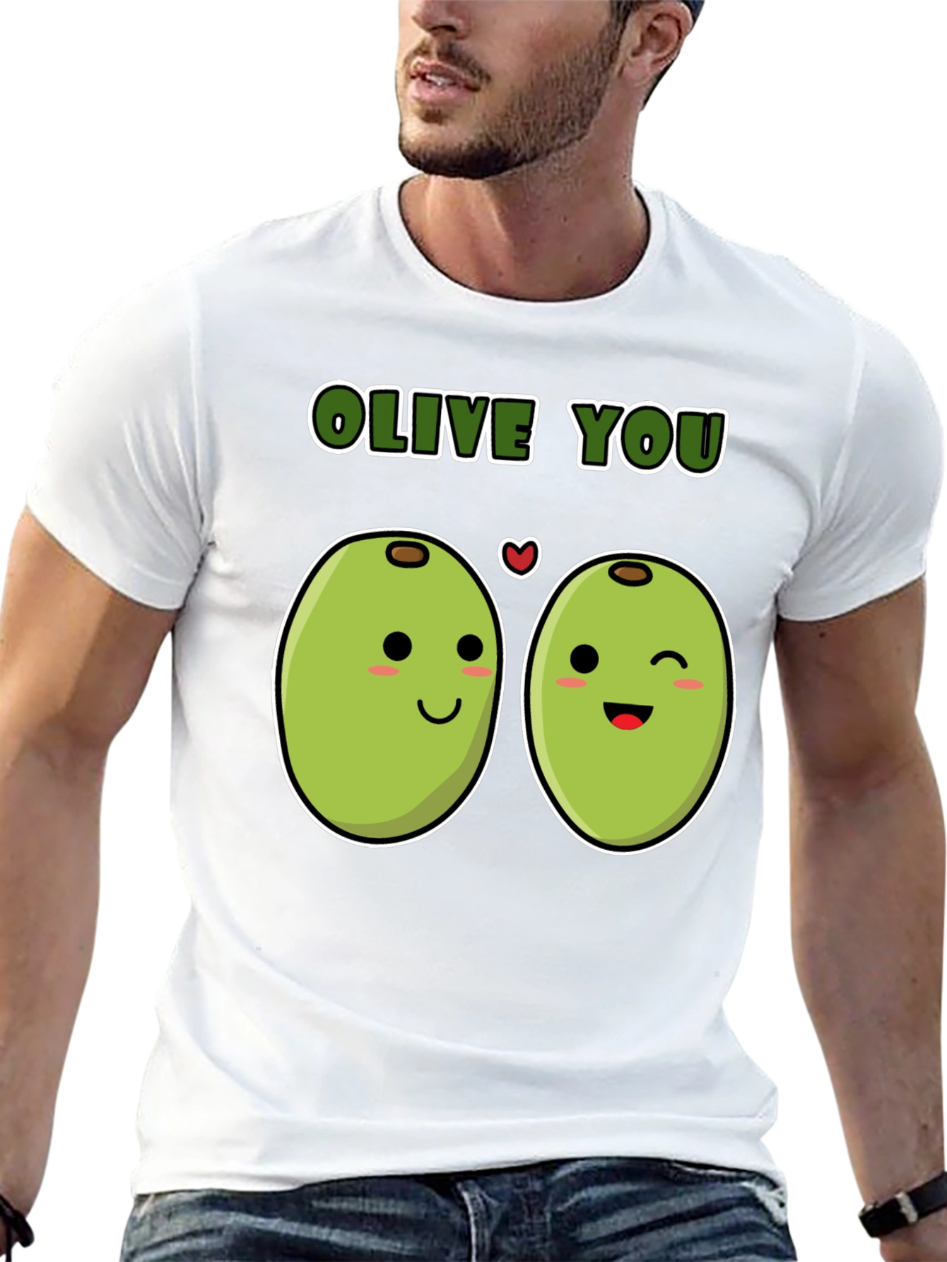 Olive You Funny Pun T-Shirt