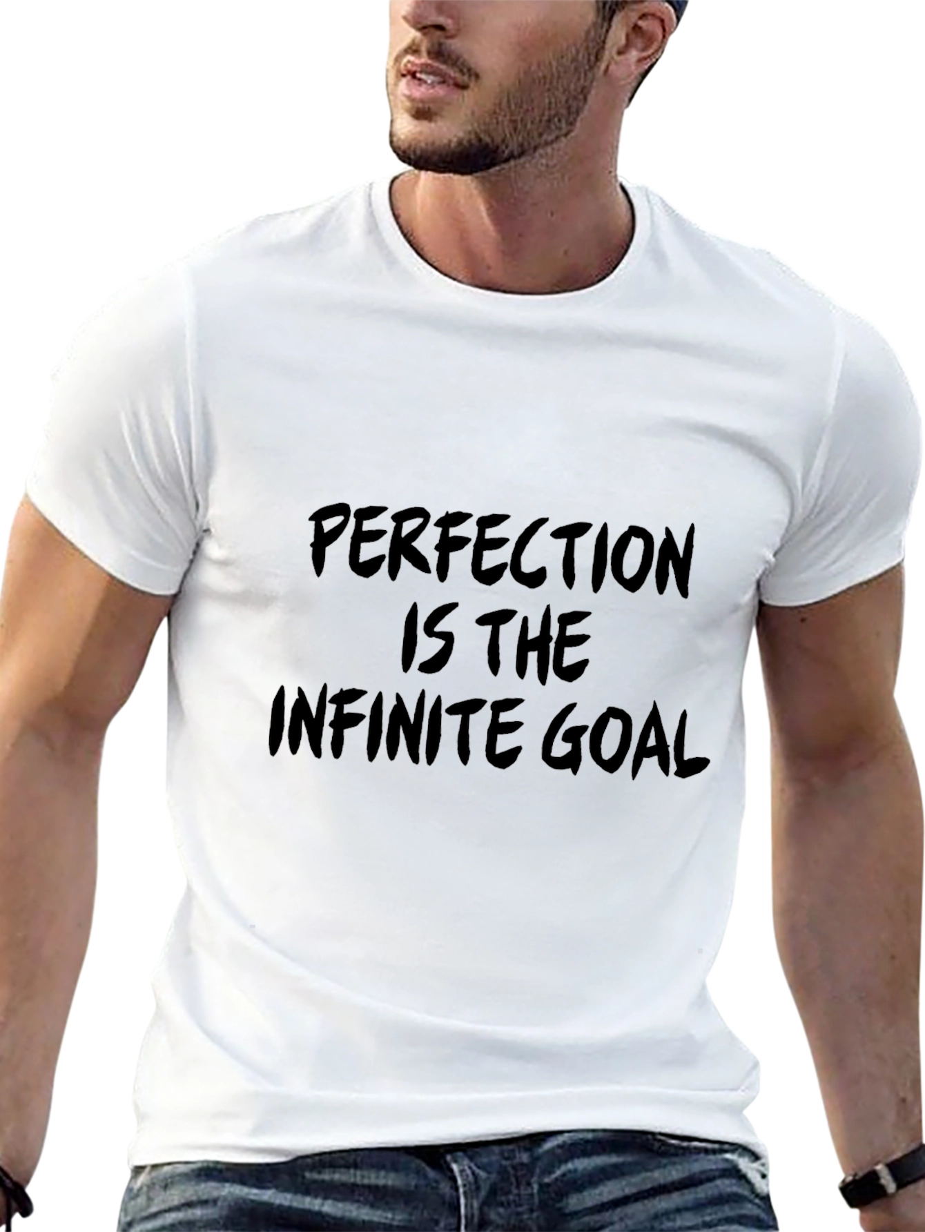 Perfection is the Infinite Goal Black T-Shirt