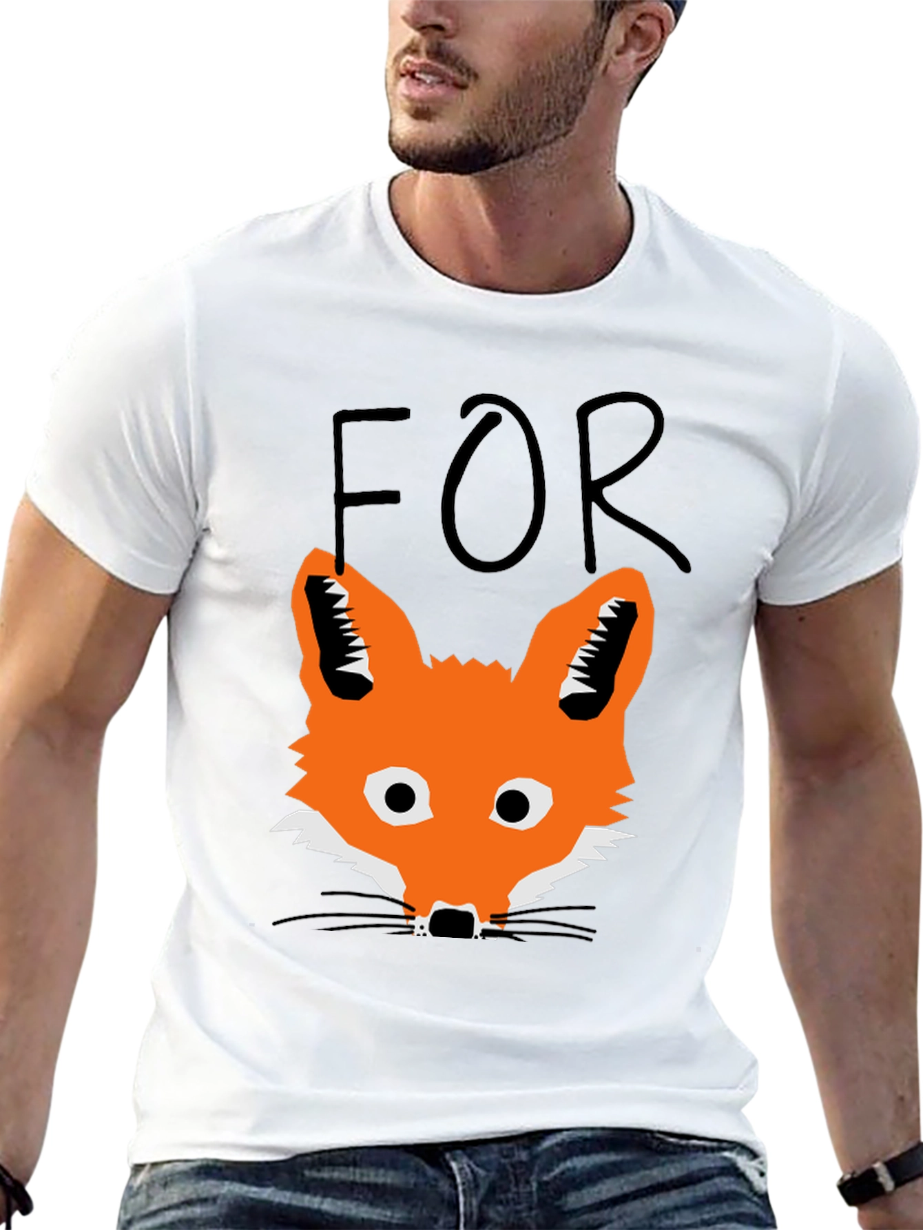 Fox T-Shirt - Mens Black Graphic Tee