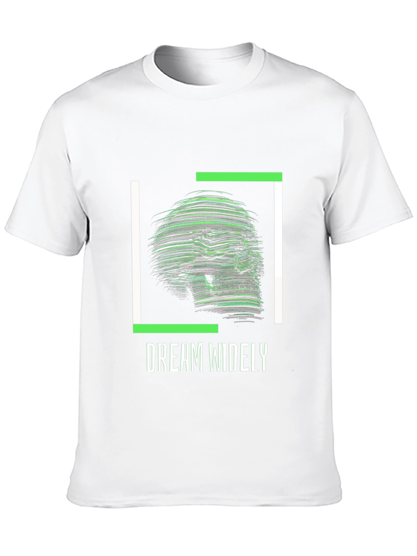 Dream Widely Graphic T-Shirt - Modern Skull Design