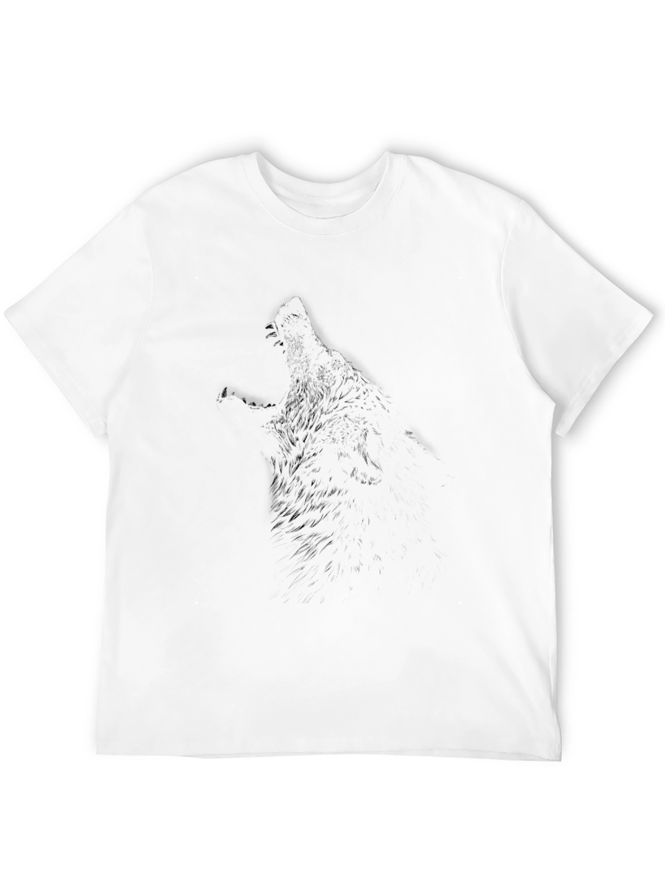 Black Wolf Graphic Tee - Mens Short Sleeve