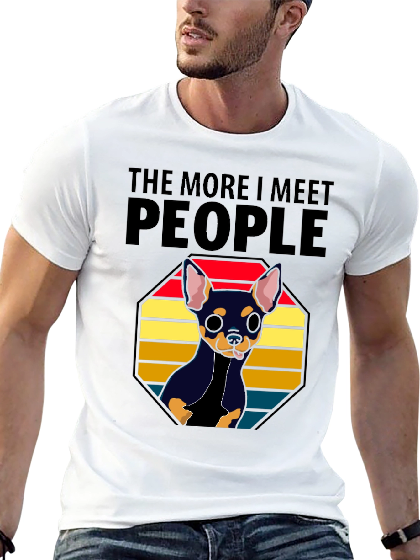 The More I Meet People Chihuahua T-Shirt