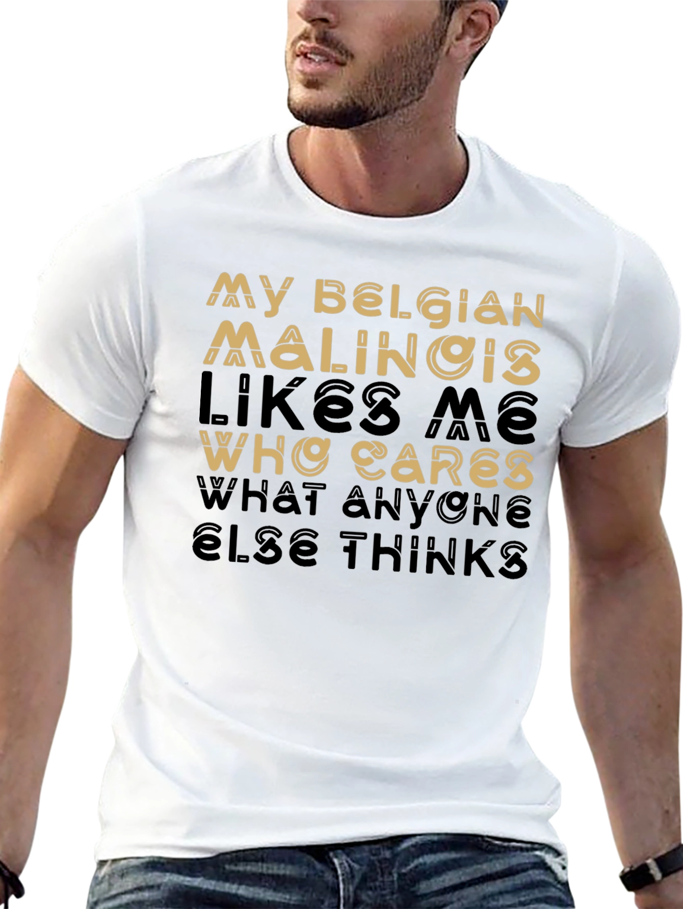 My Belgian Malinois Likes Me Graphic T-Shirt