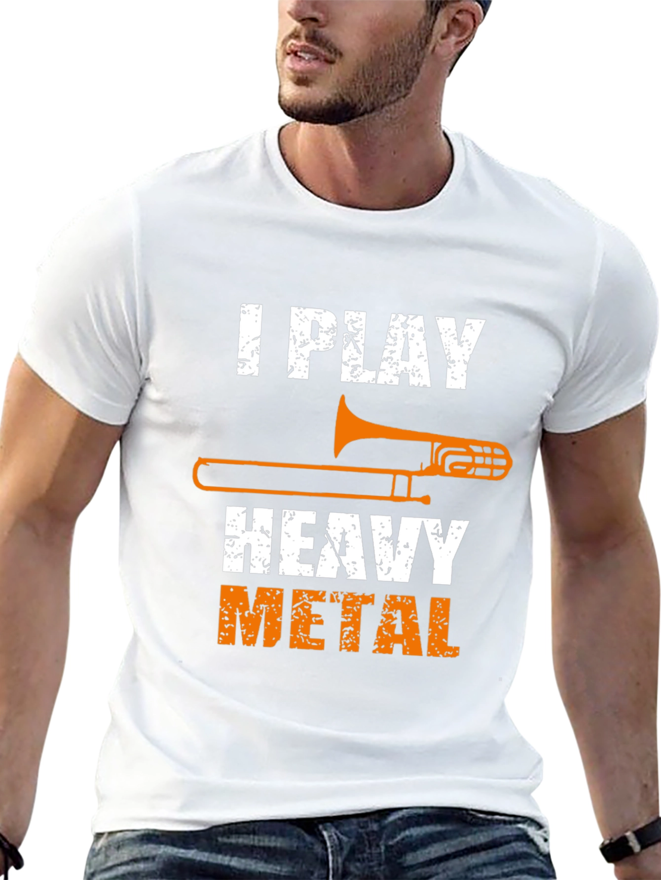 I Play Heavy Metal Trombone T-Shirt