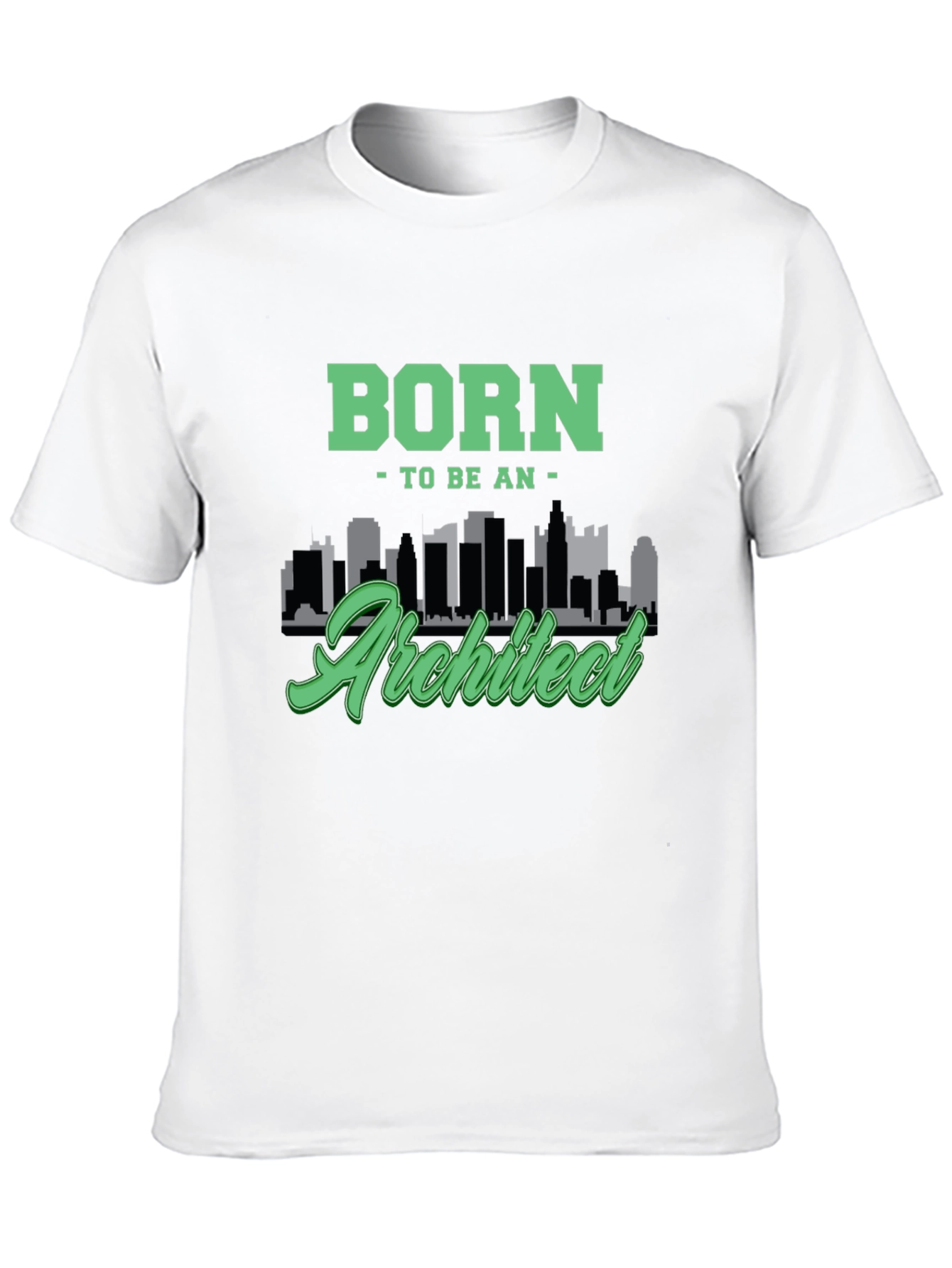 Born To Be An Architect Black Graphic T-Shirt