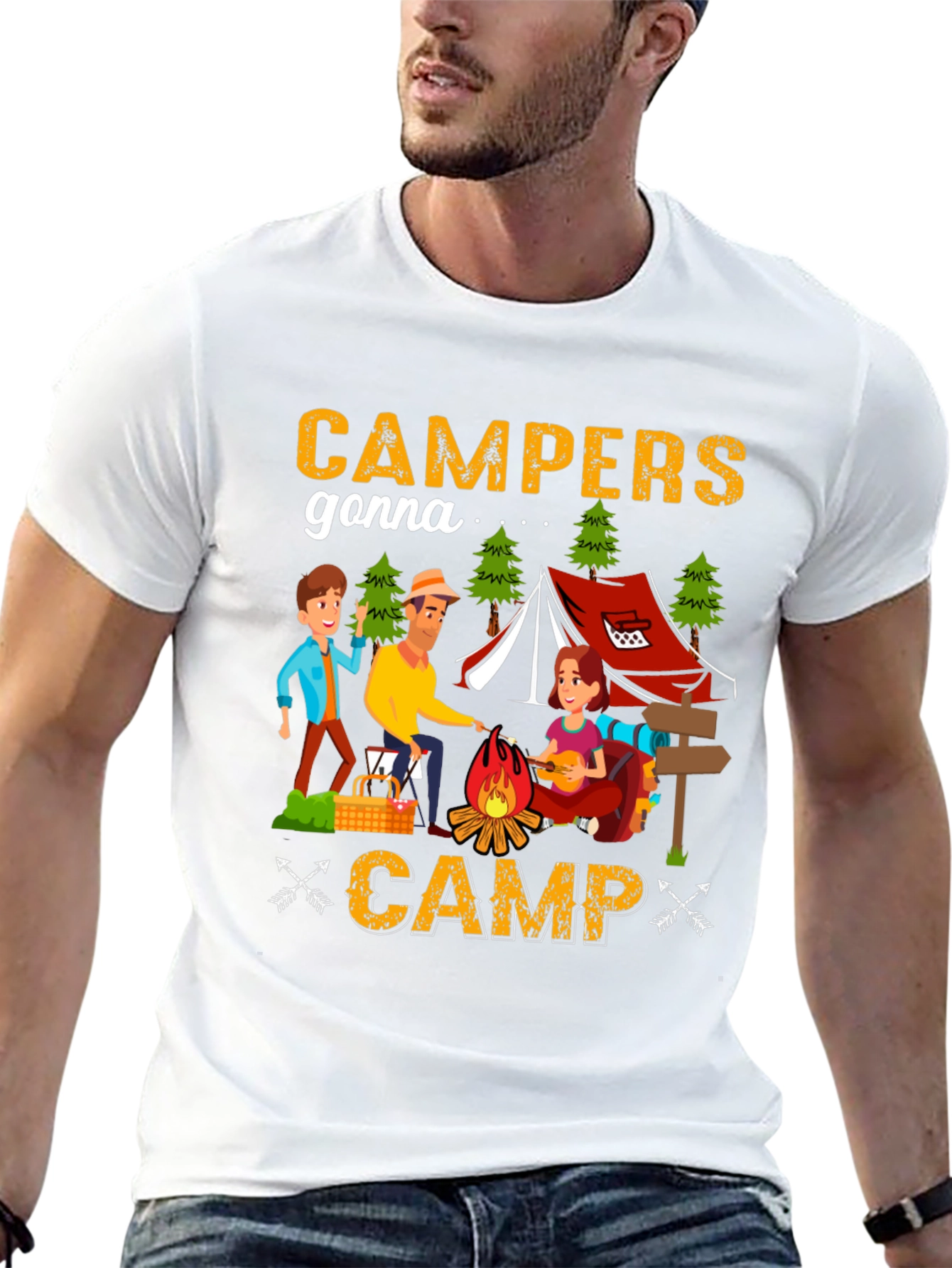 Campers Gonna Camp T-Shirt - Camping Adventure Tee