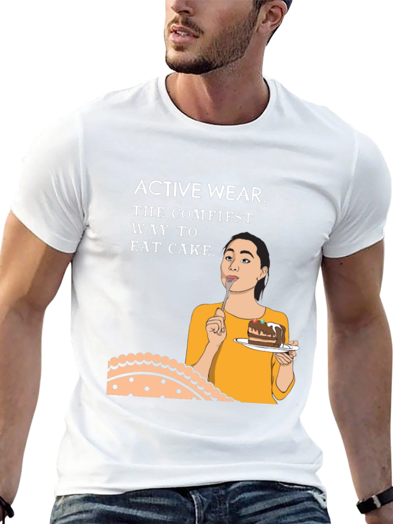 Active Wear Cake T-Shirt - Comfiest Way to Indulge