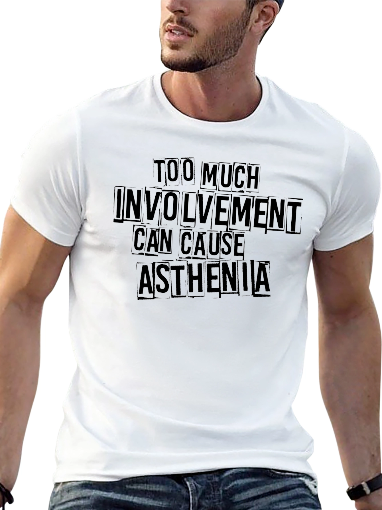 Too Much Involvement Asthenia Black T-Shirt