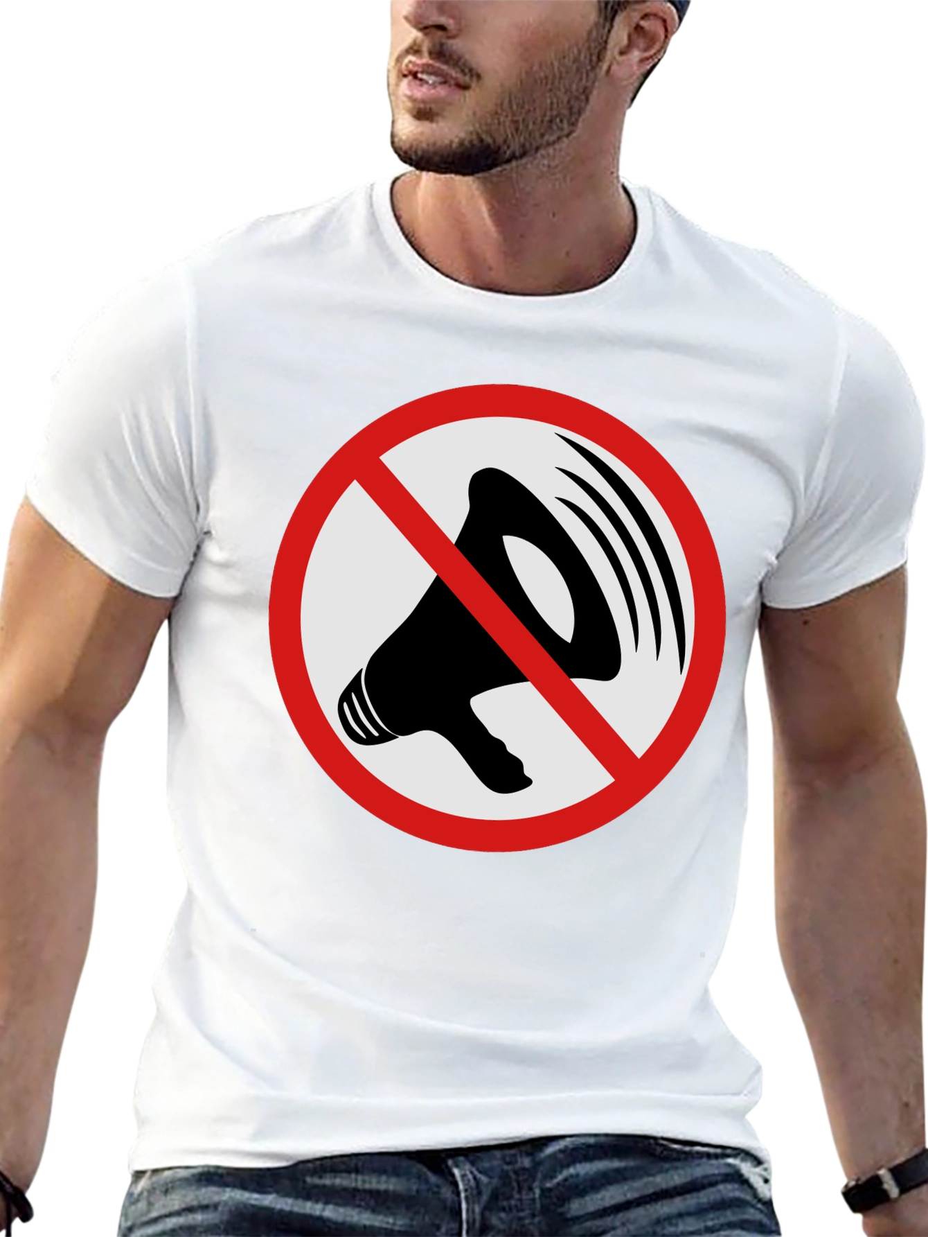 Speak Out Mens Graphic Tee - Black