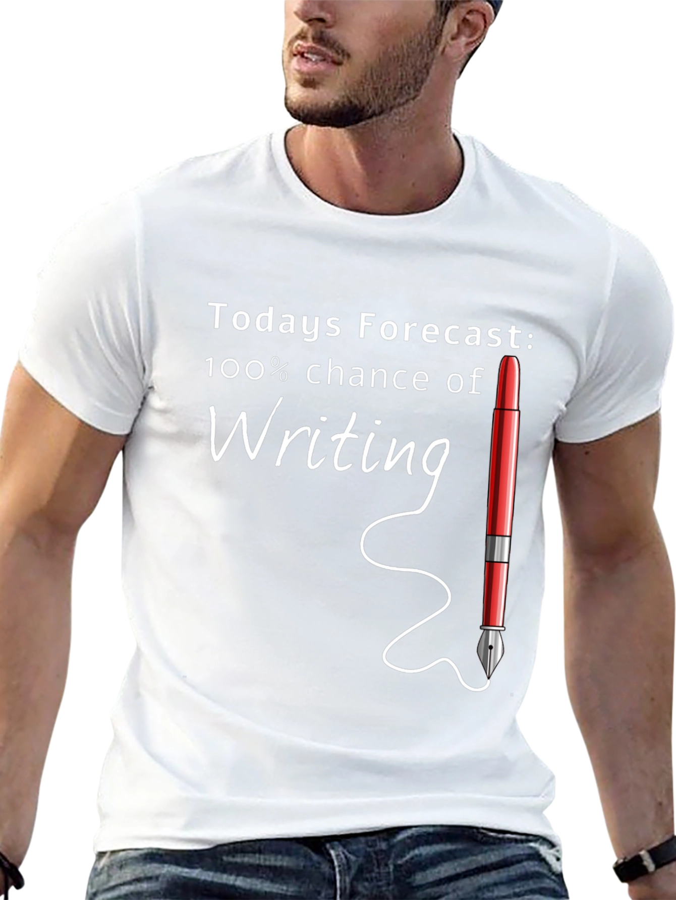 Todays Forecast: Writing Graphic Tee