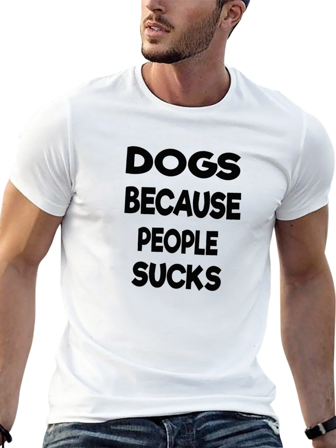 Dogs Because People Sucks Graphic Tee