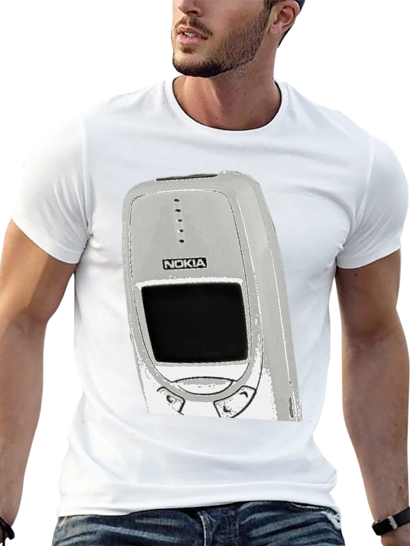 Nokia Phone Graphic T-Shirt - Retro Style