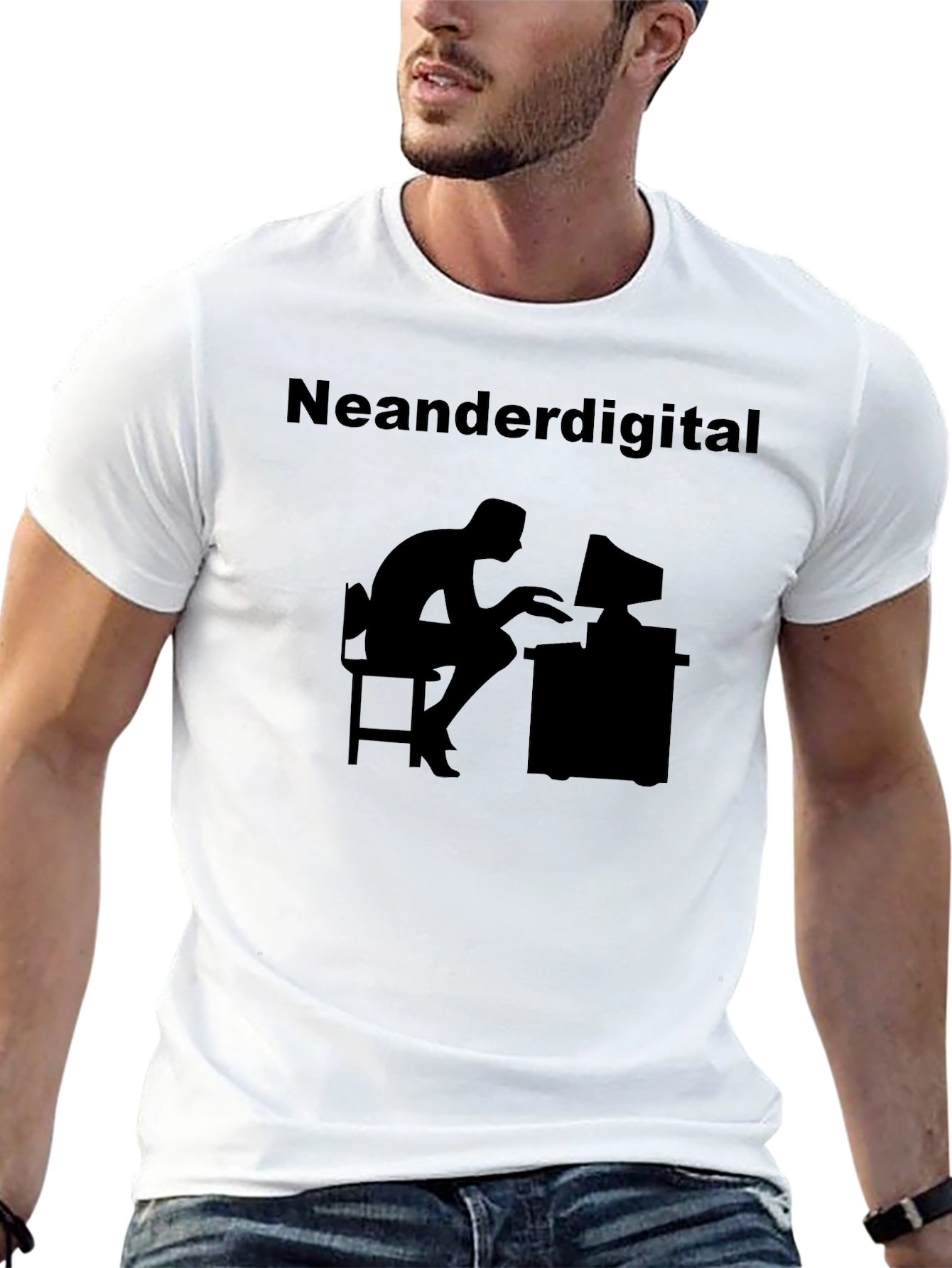 Neanderdigital T-Shirt - Humorous Computer Design