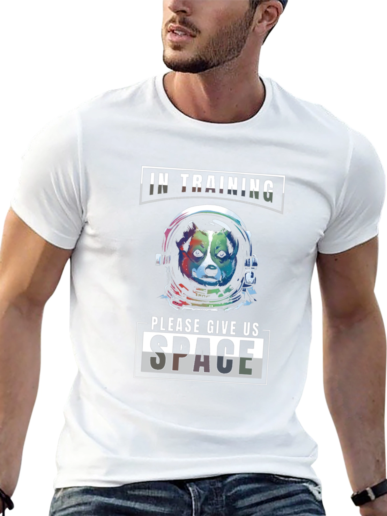 Space Dog T-Shirt: In Training Give Us Space!