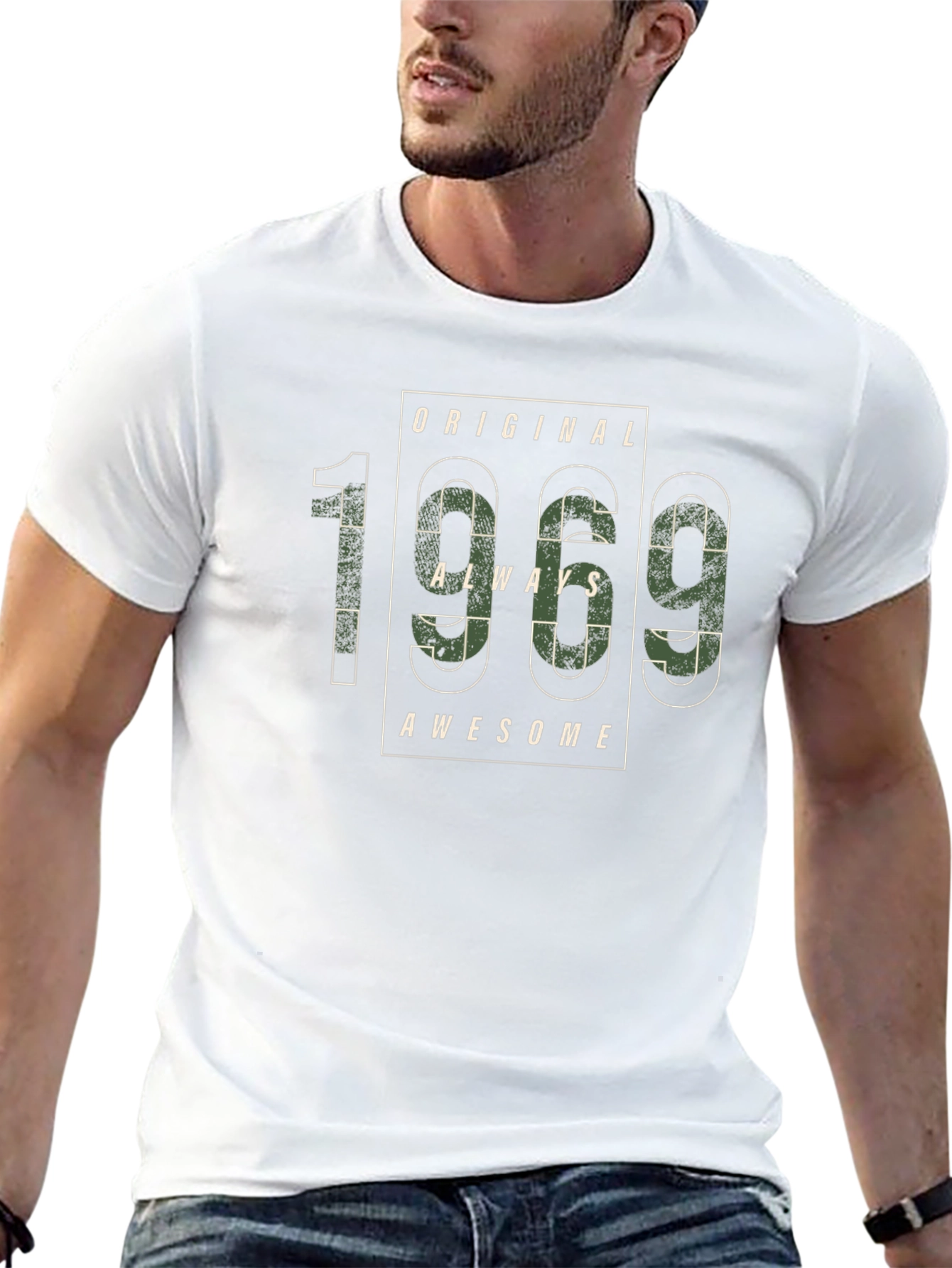 Original 1969 Always Awesome Camo Graphic T-Shirt