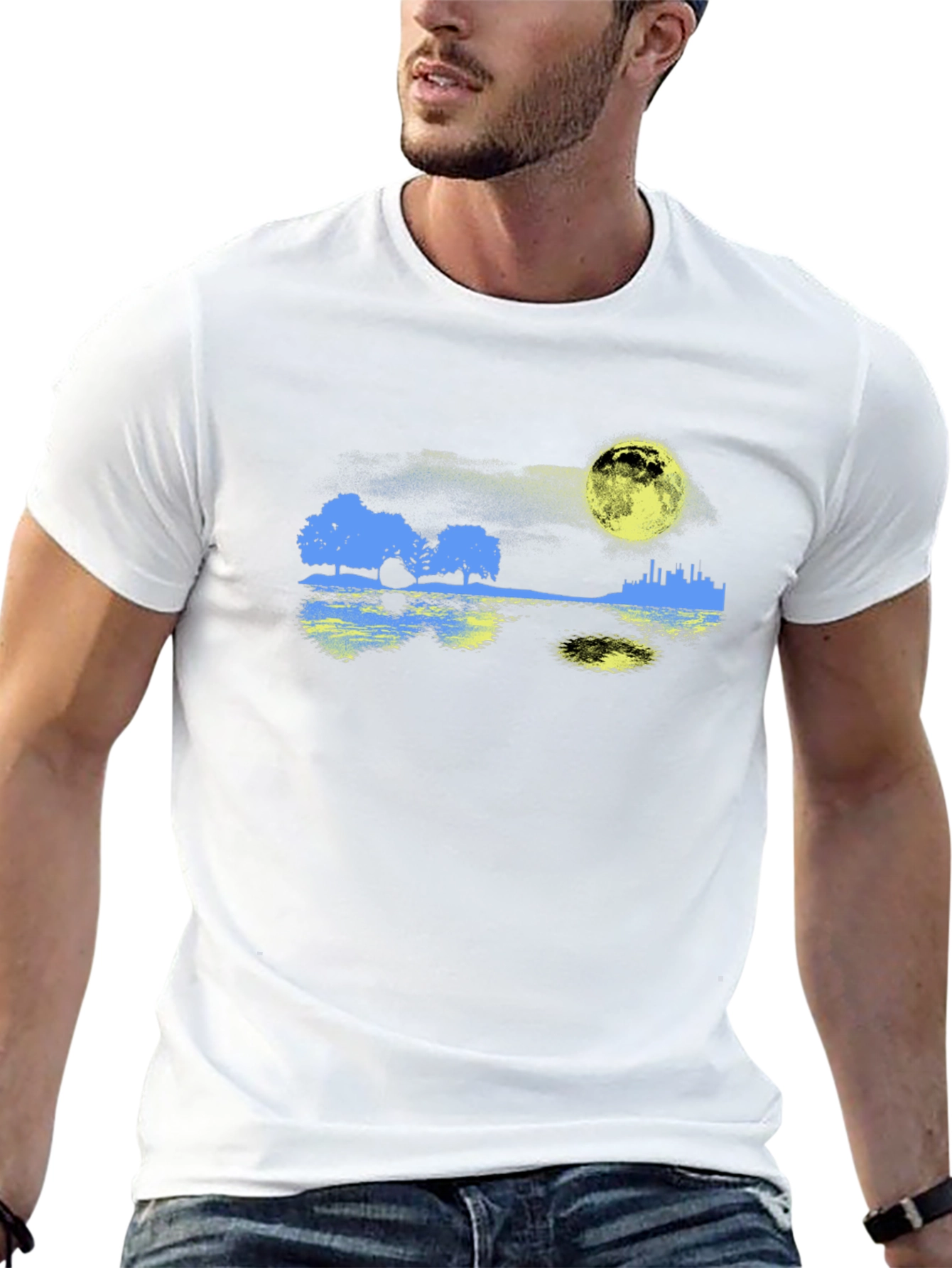 Moonlit Cityscape T-Shirt