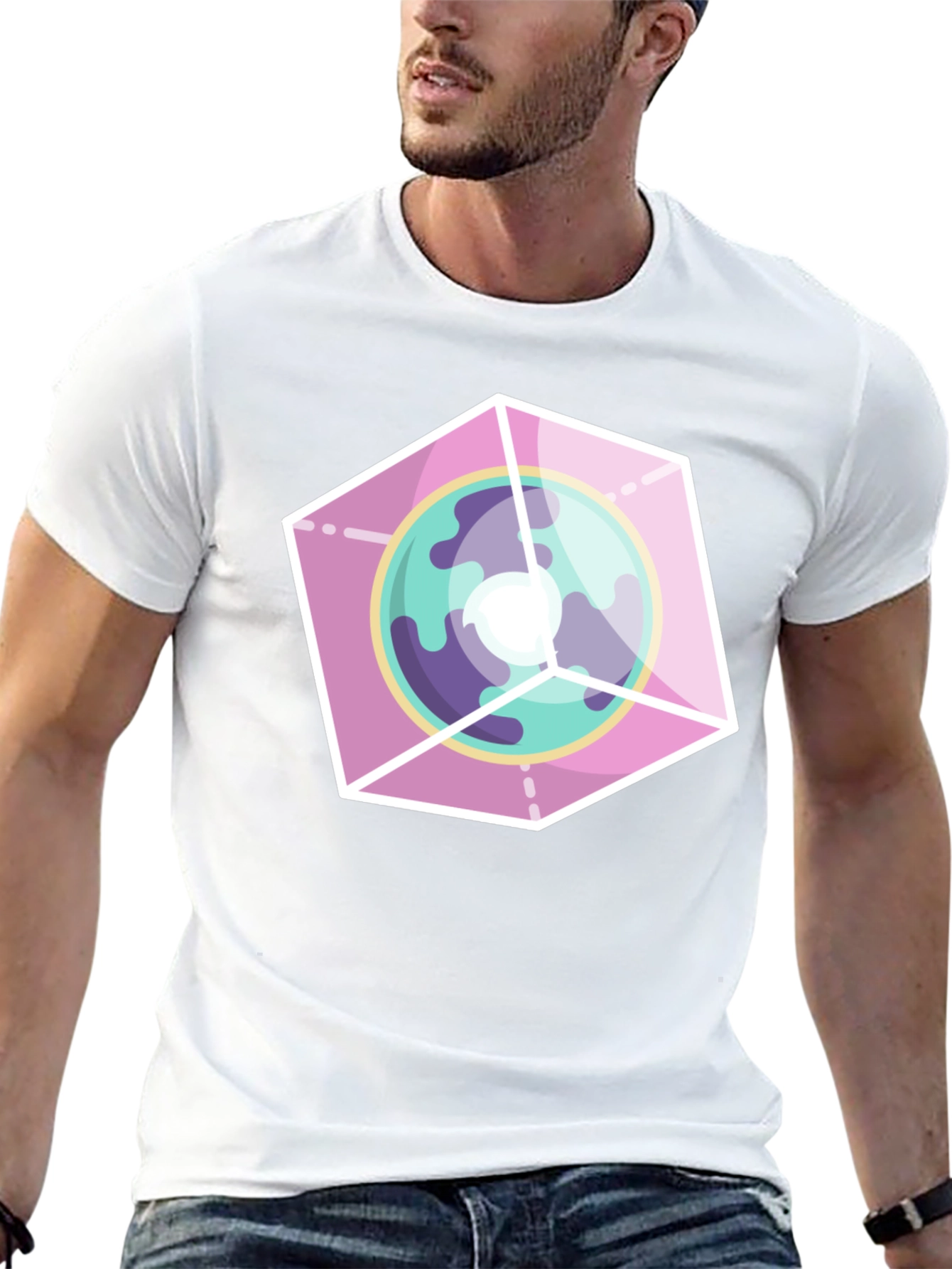 Geometric Planet Graphic Tee