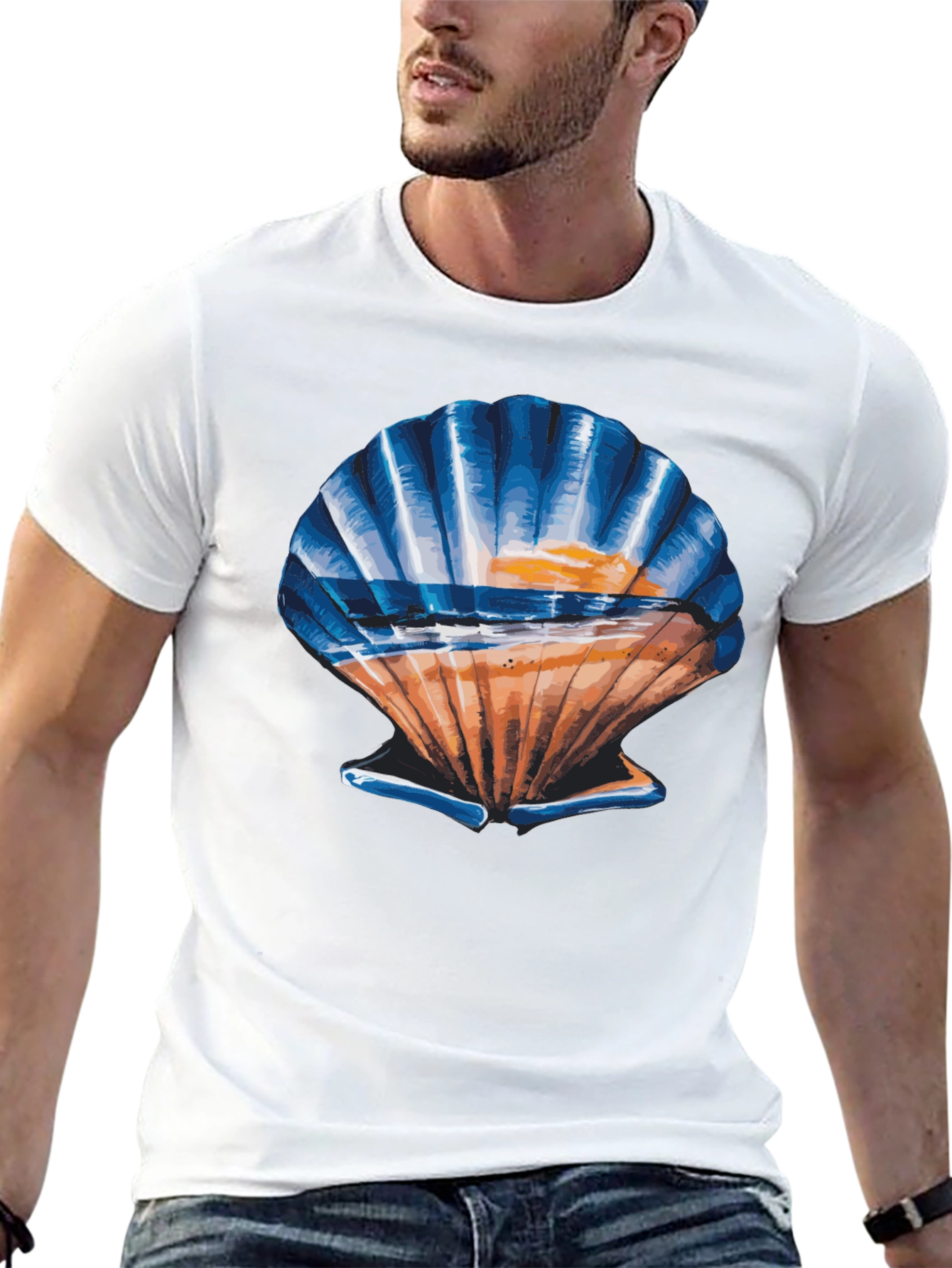 Seashell Sunset Graphic Tee