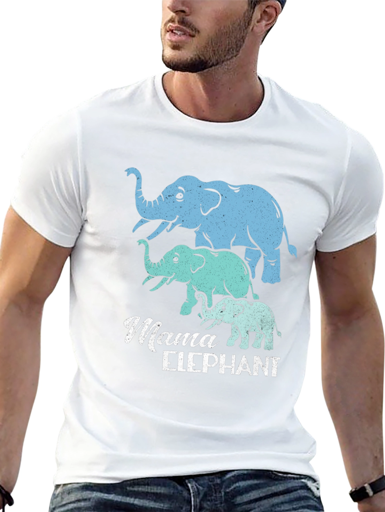 Mama Elephant T-Shirt - Cute Family Matching Tee