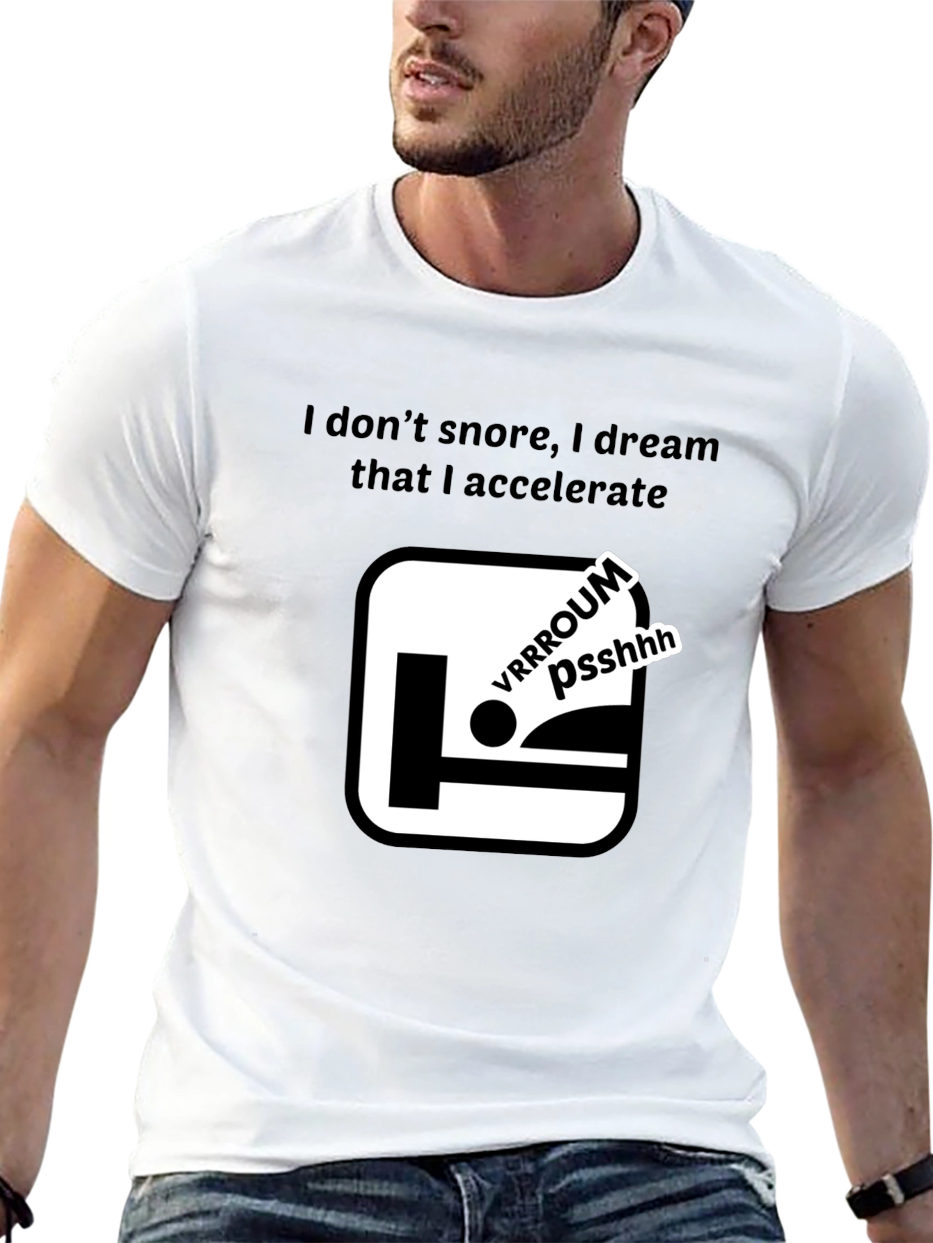 Dreaming of Speed T-Shirt - Funny Snoring Tee