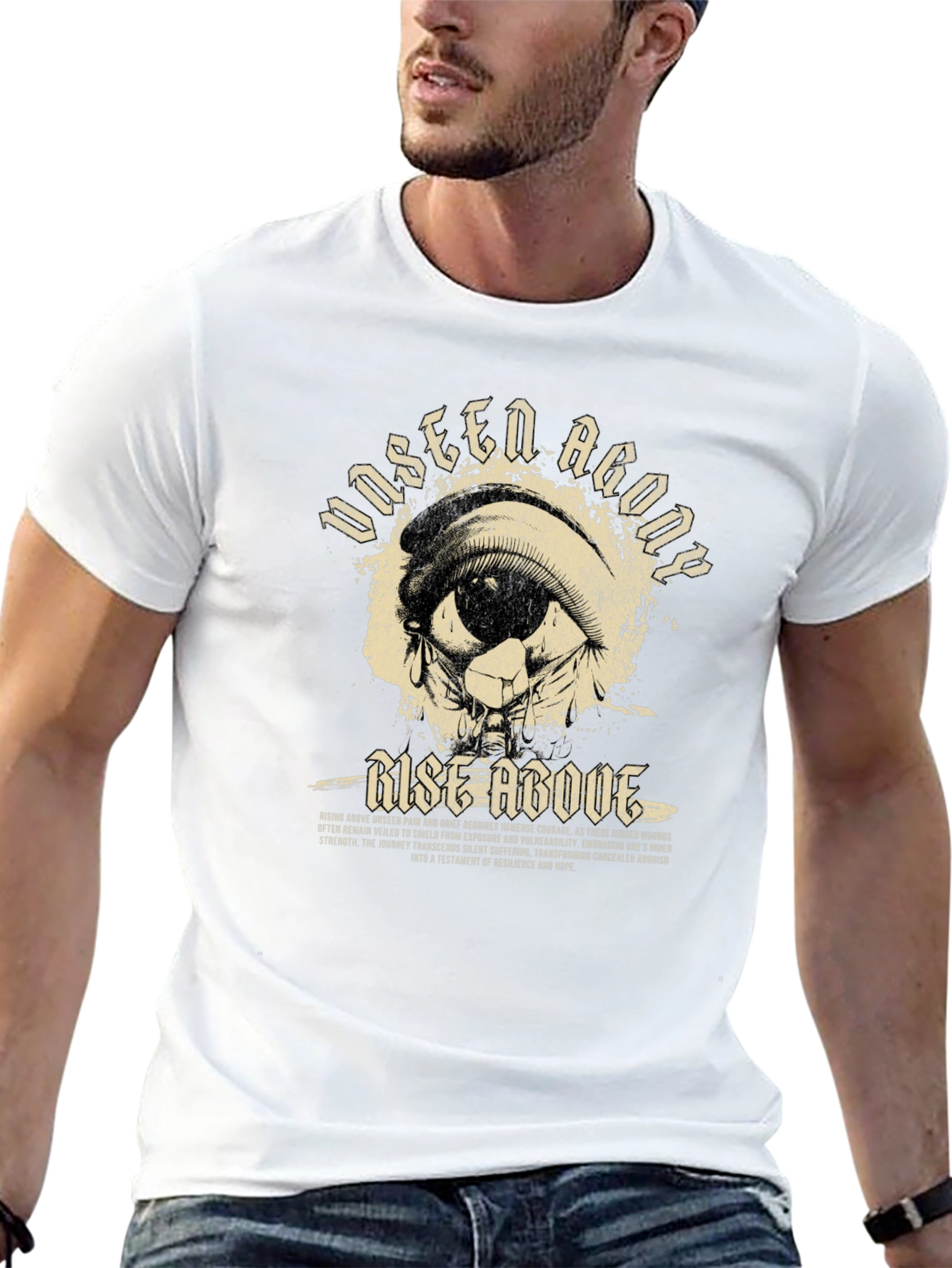 Unseen Agony Rise Above Graphic Tee