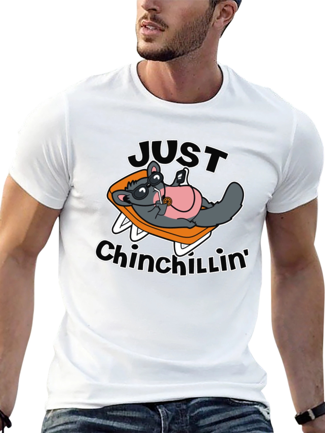 Just Chinchillin T-Shirt: Relaxed Rodent Design