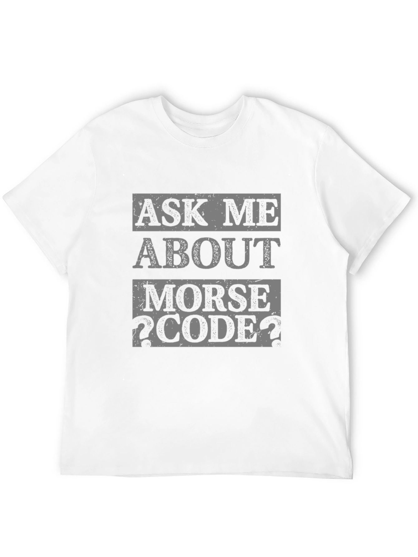Ask Me About Morse Code T-Shirt - Black