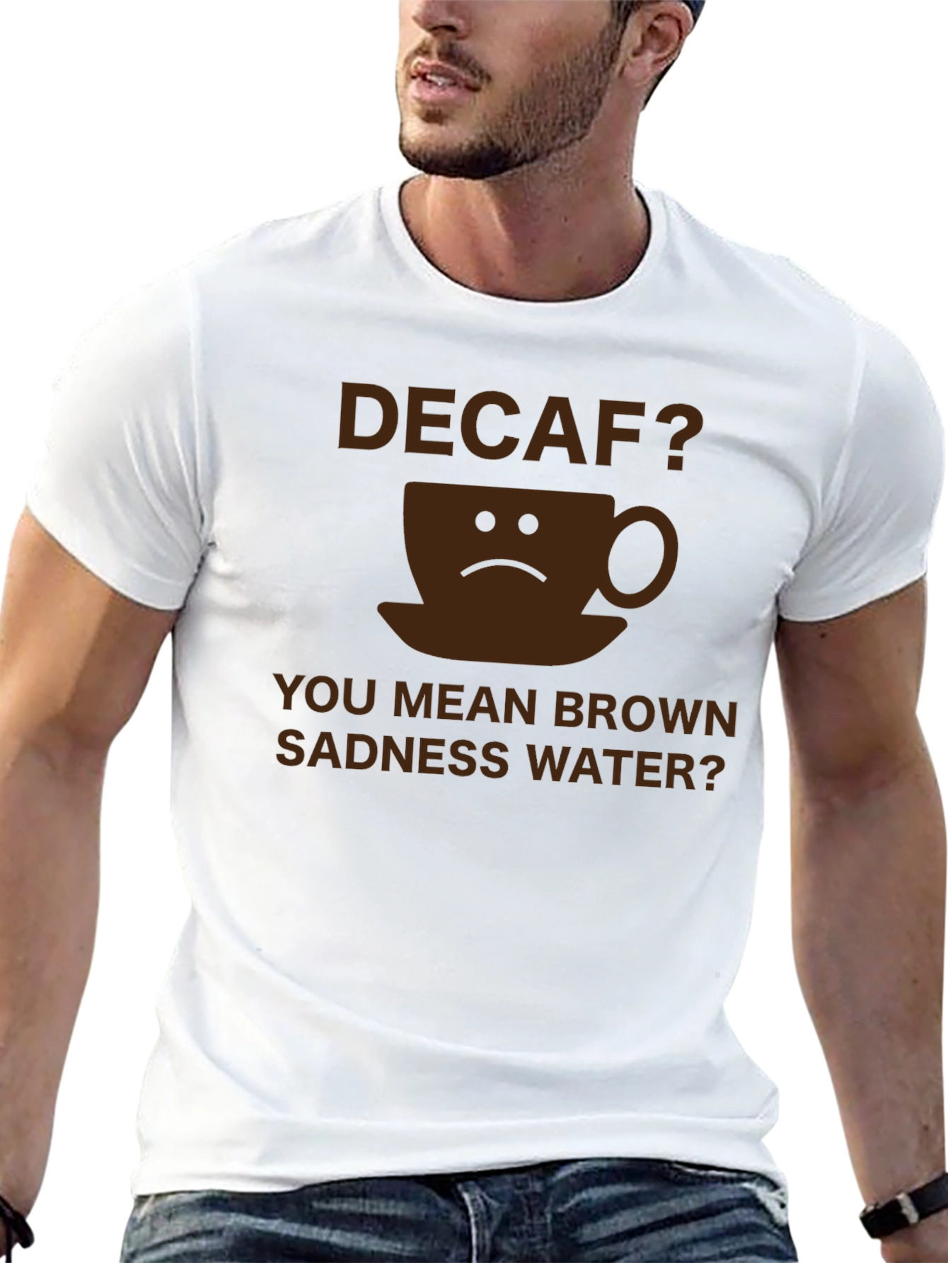 Decaf Brown Sadness Water T-Shirt