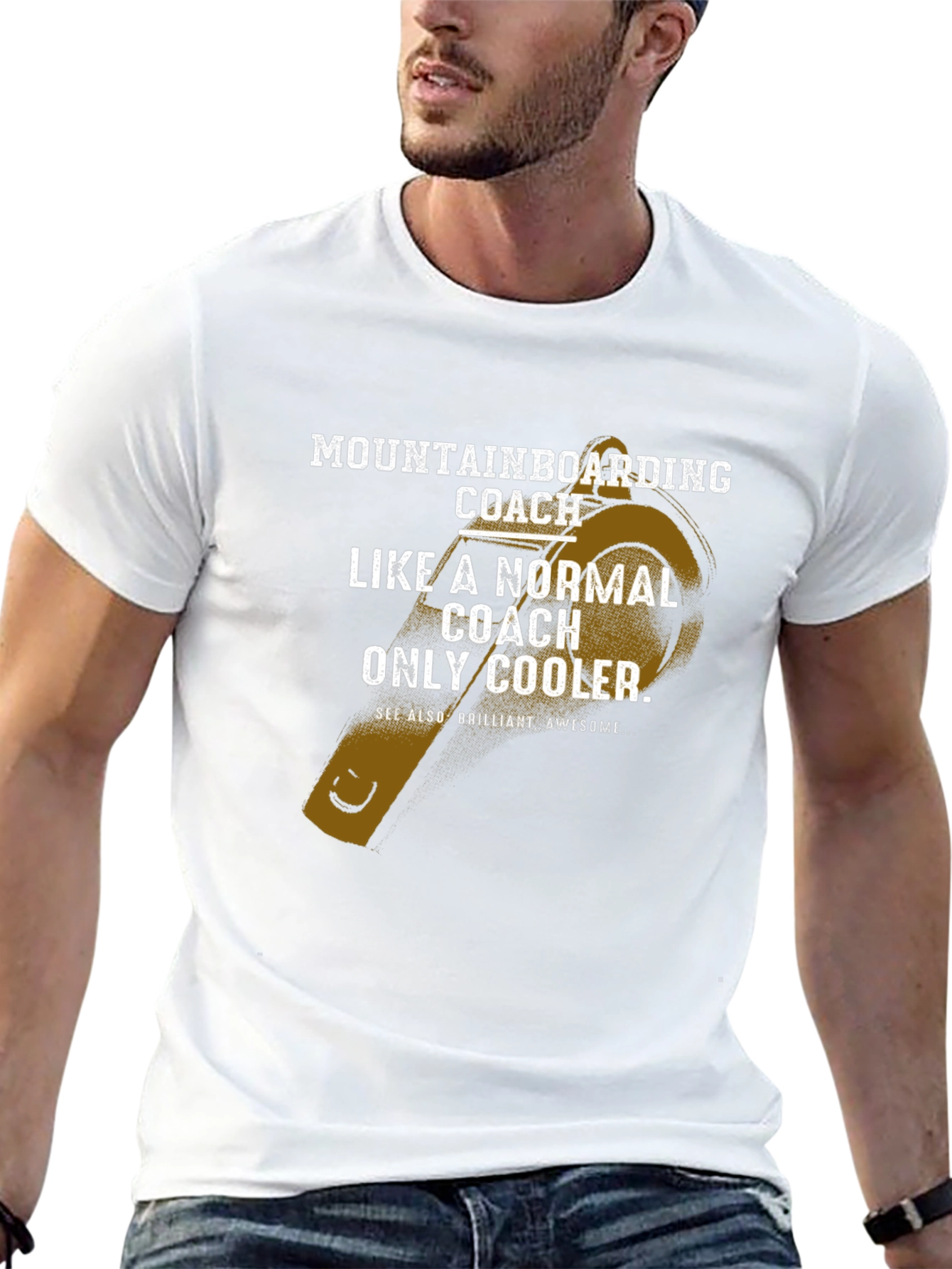 Mountainboarding Coach Graphic Tee - Cool Design