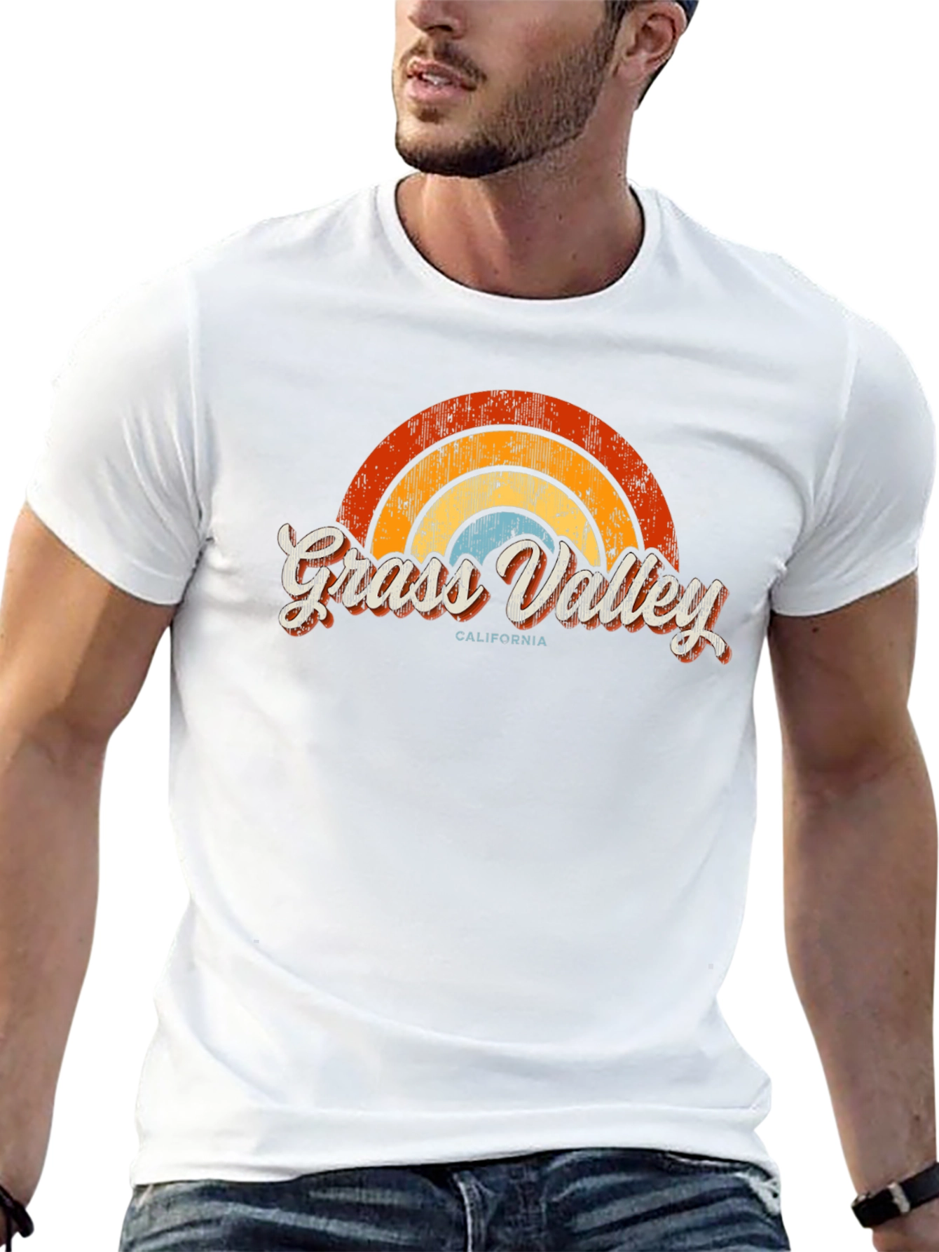 Retro Grass Valley California Tee