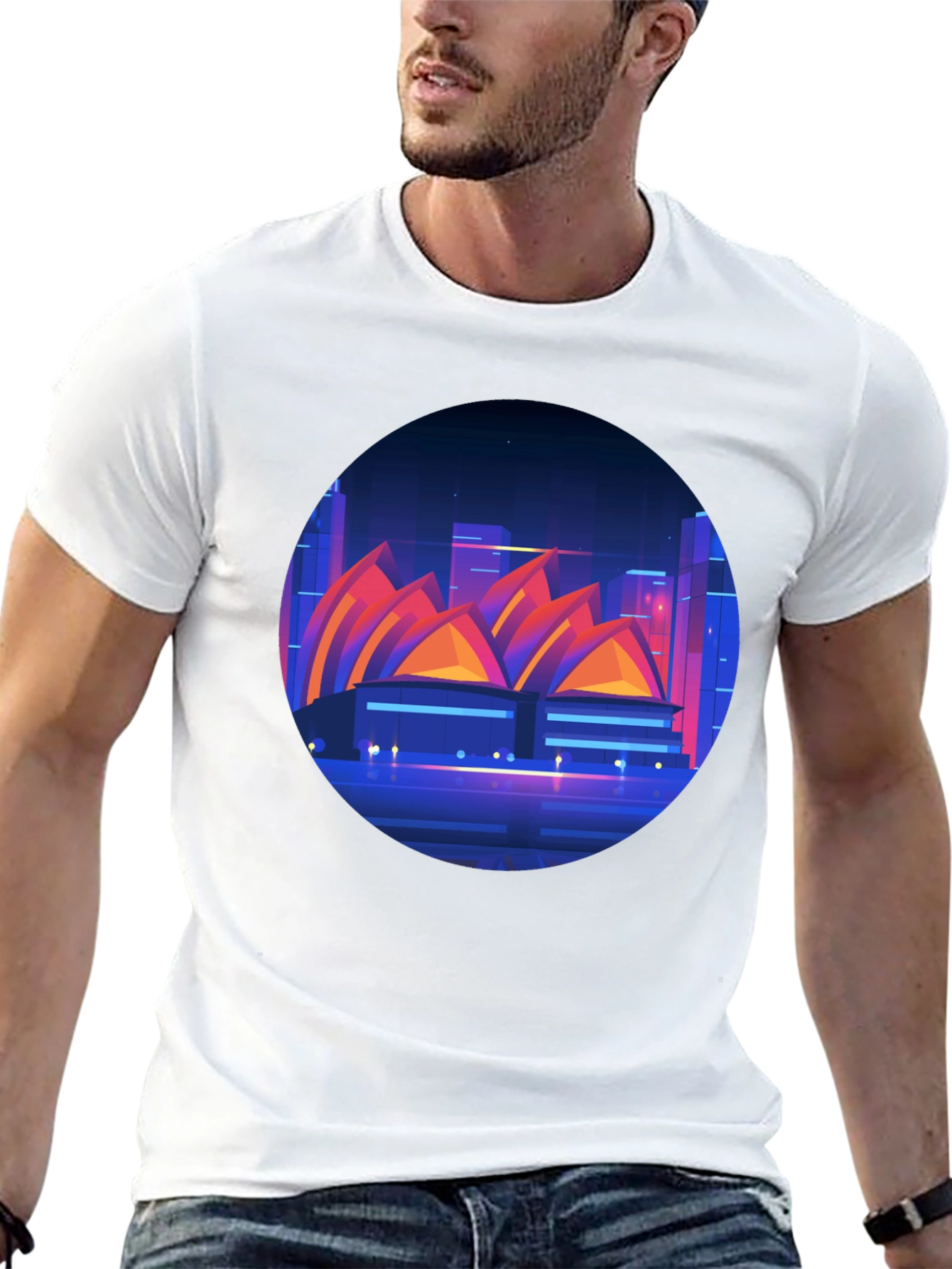 Sydney Opera House Graphic Tee - Black T-Shirt